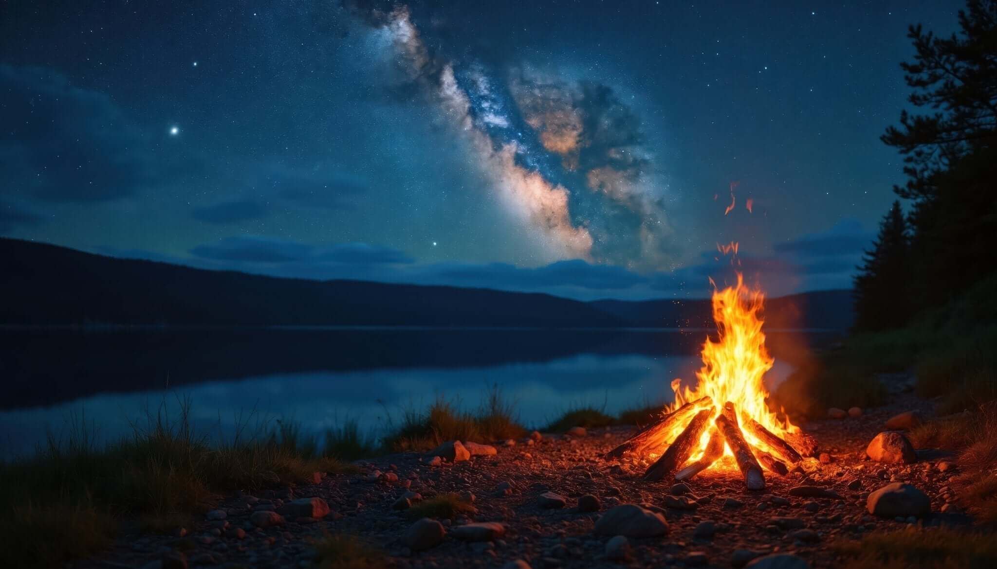 Lagerfeuer am Ammersee – Ammersoul Brand Story inspiriert von Natur, Lebensgefühl am Ammersee und Fünfseenland in Bayern