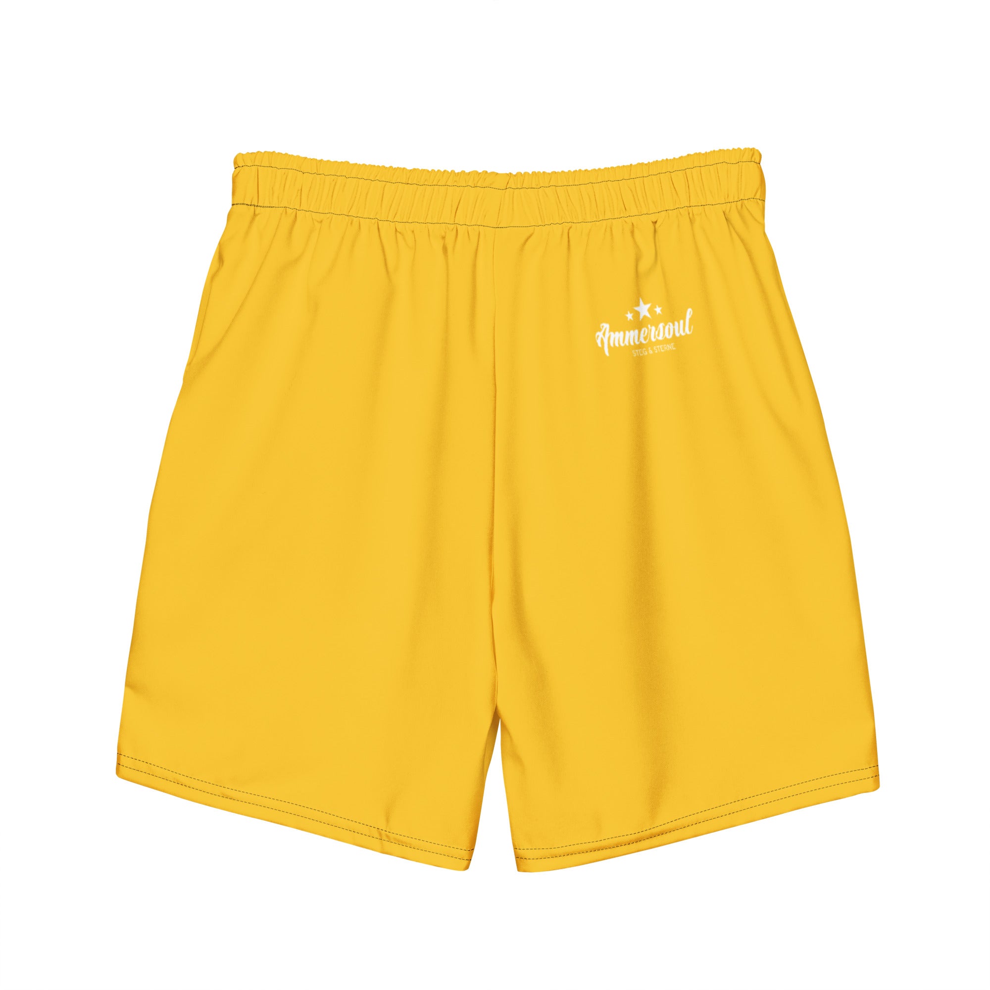 Ammersoul Badeshort Herren Gelb – stylische Badehose inspiriert vom Starnberger See & Wörthsee in Bayern