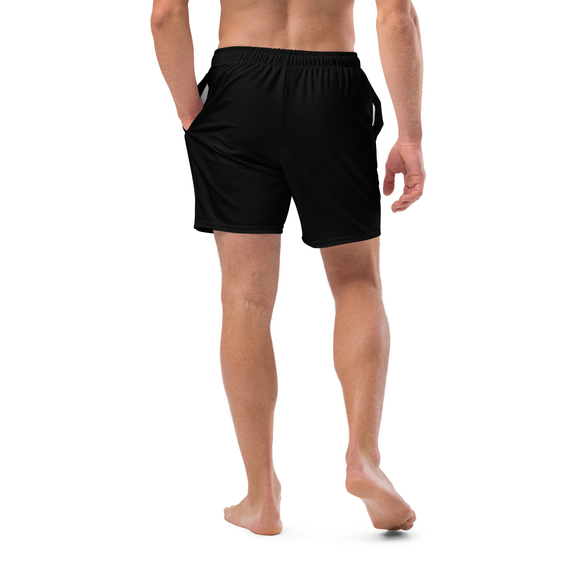 Ammersoul Badeshort Herren Schwarz – Badehose inspiriert von Pilsensee & Weßlinger See nahe München
