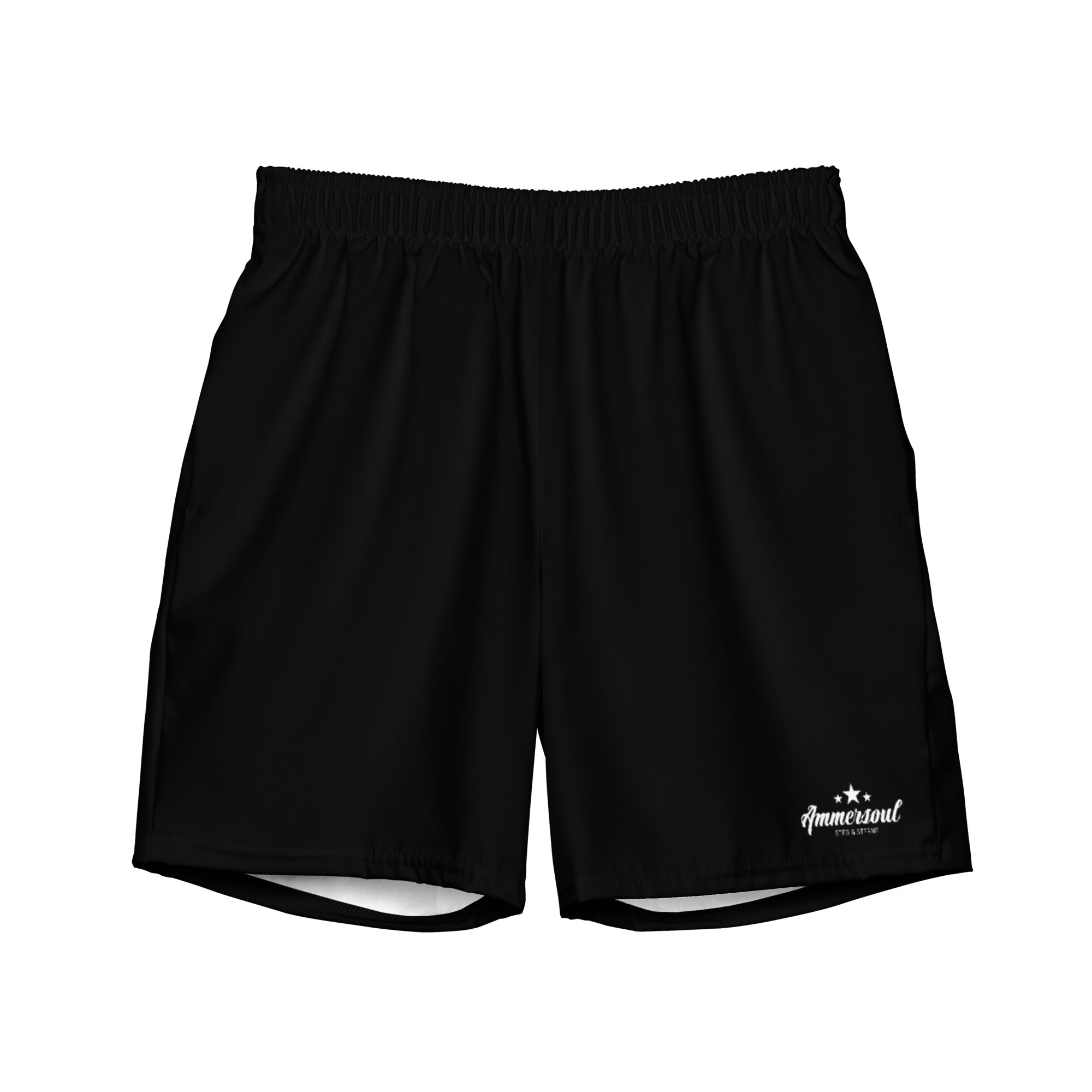 Ammersoul Badeshort Herren Schwarz – nachhaltige Swimwear inspiriert vom Ammersee & Fünfseenland