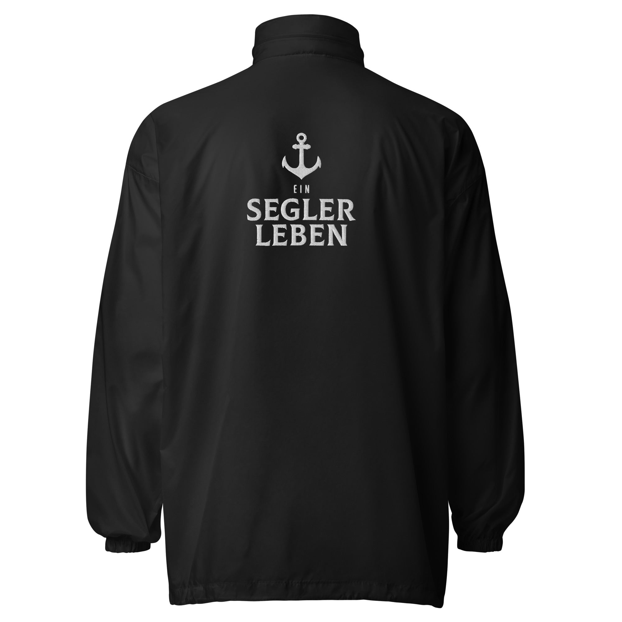 Segler Leben Windbreaker Unisex – schwarze Outdoor Segel Jacke inspiriert vom Segeln in Herrsching & Dießen am Ammersee