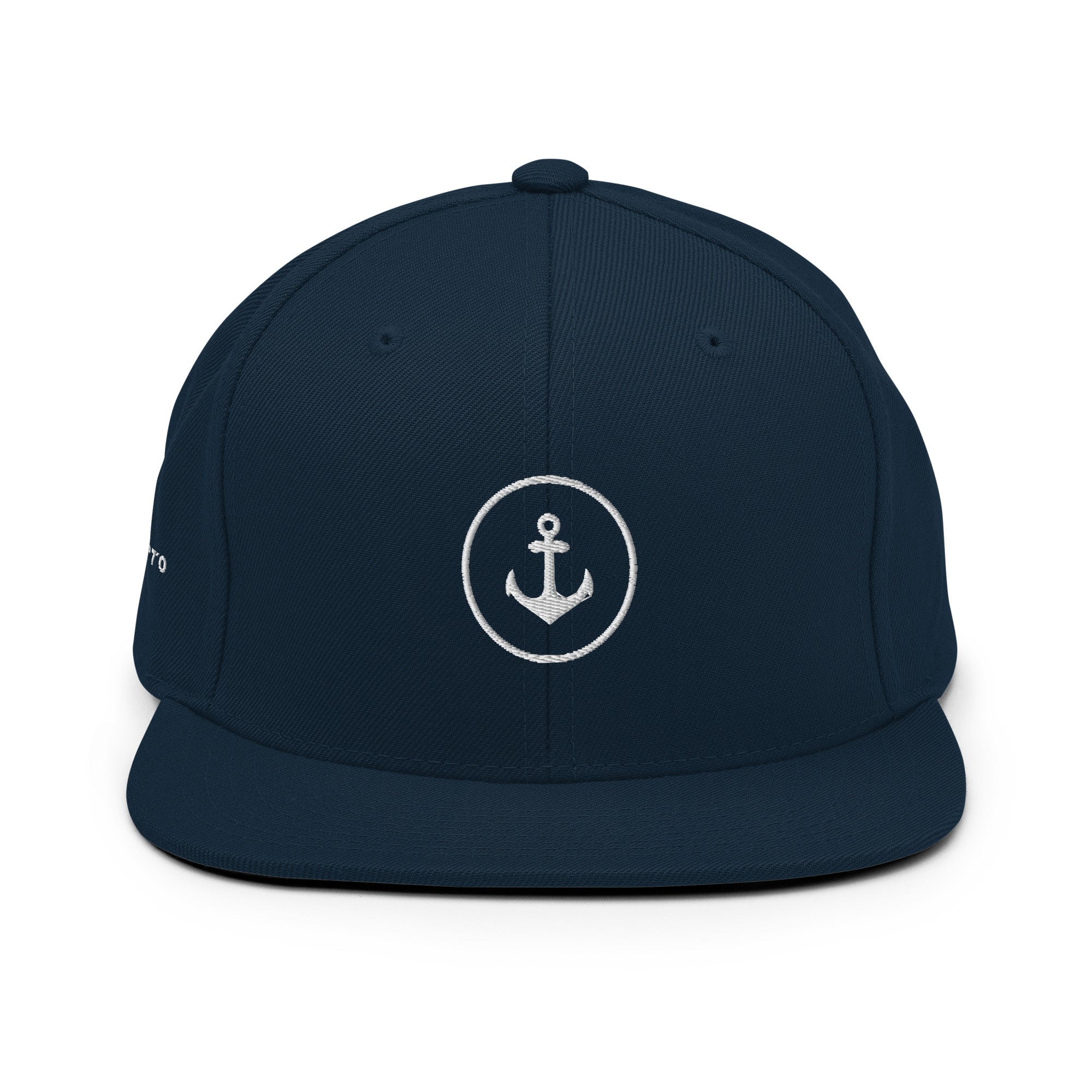 Anker Cap Navy – Detail Schirmunterseite grün inspiriert vom Pilsensee & Streetwear Augsburg