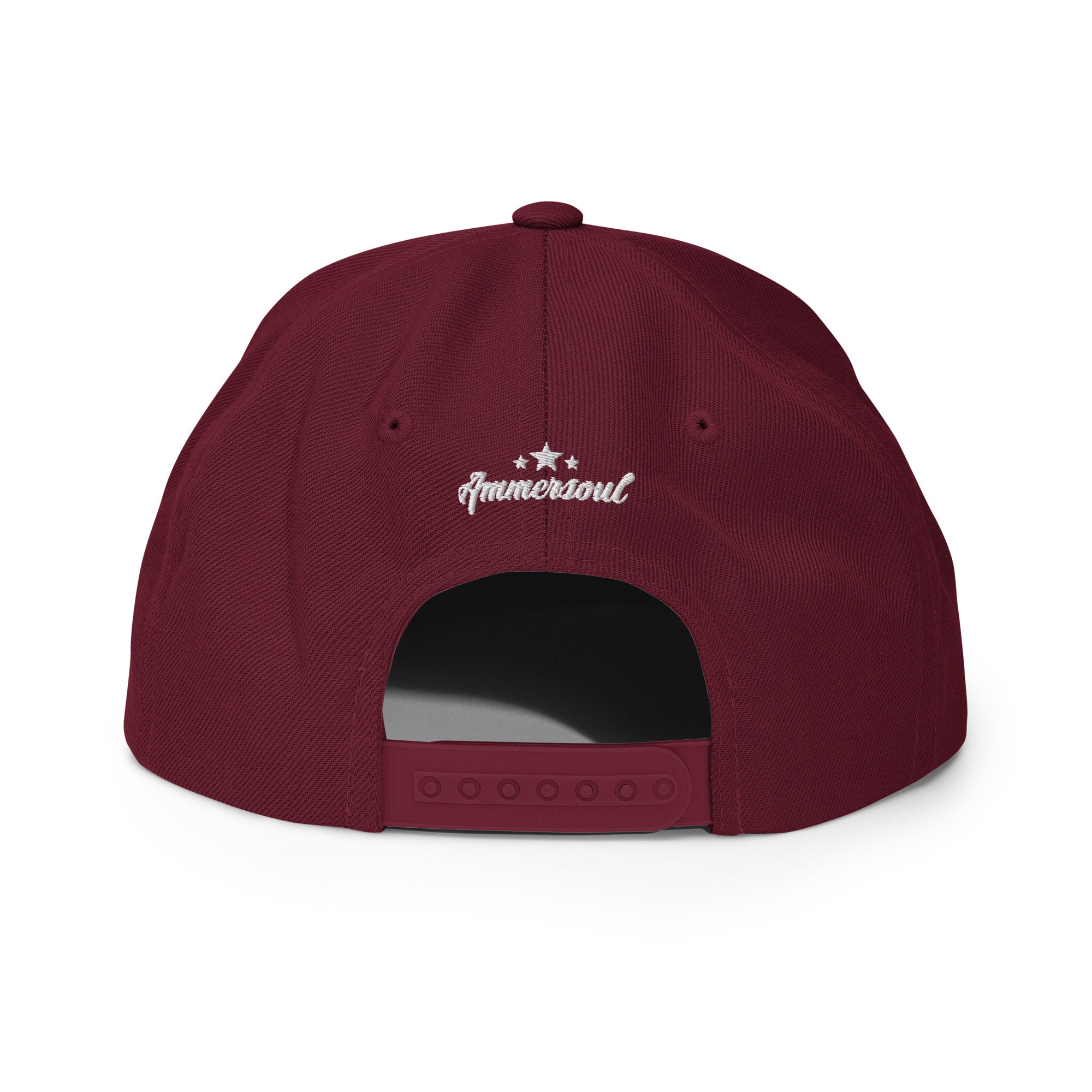 Wesslinger See Cap Bordeaux – Rückseite Snapback Style inspiriert vom Weßlinger See & Weßling im Fünfseenland