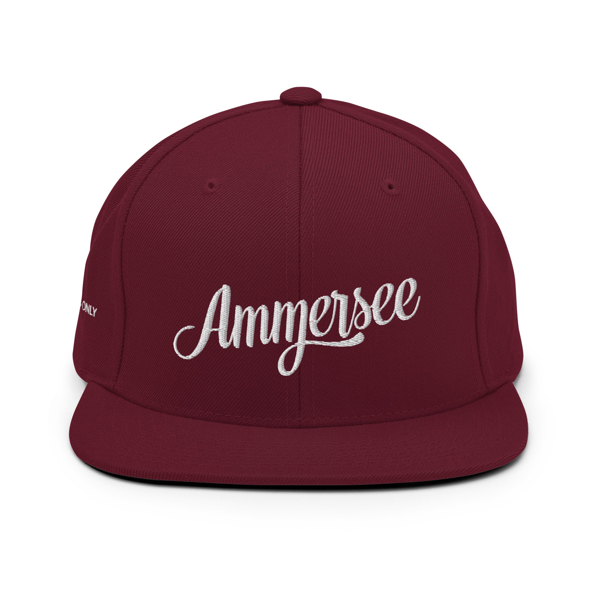 Ammersee Cap – Best Vibes Only, unisex, rot, bordeaux Ammersee Cap, Ammersee Cap Männer & Frauen, Seenarrisch