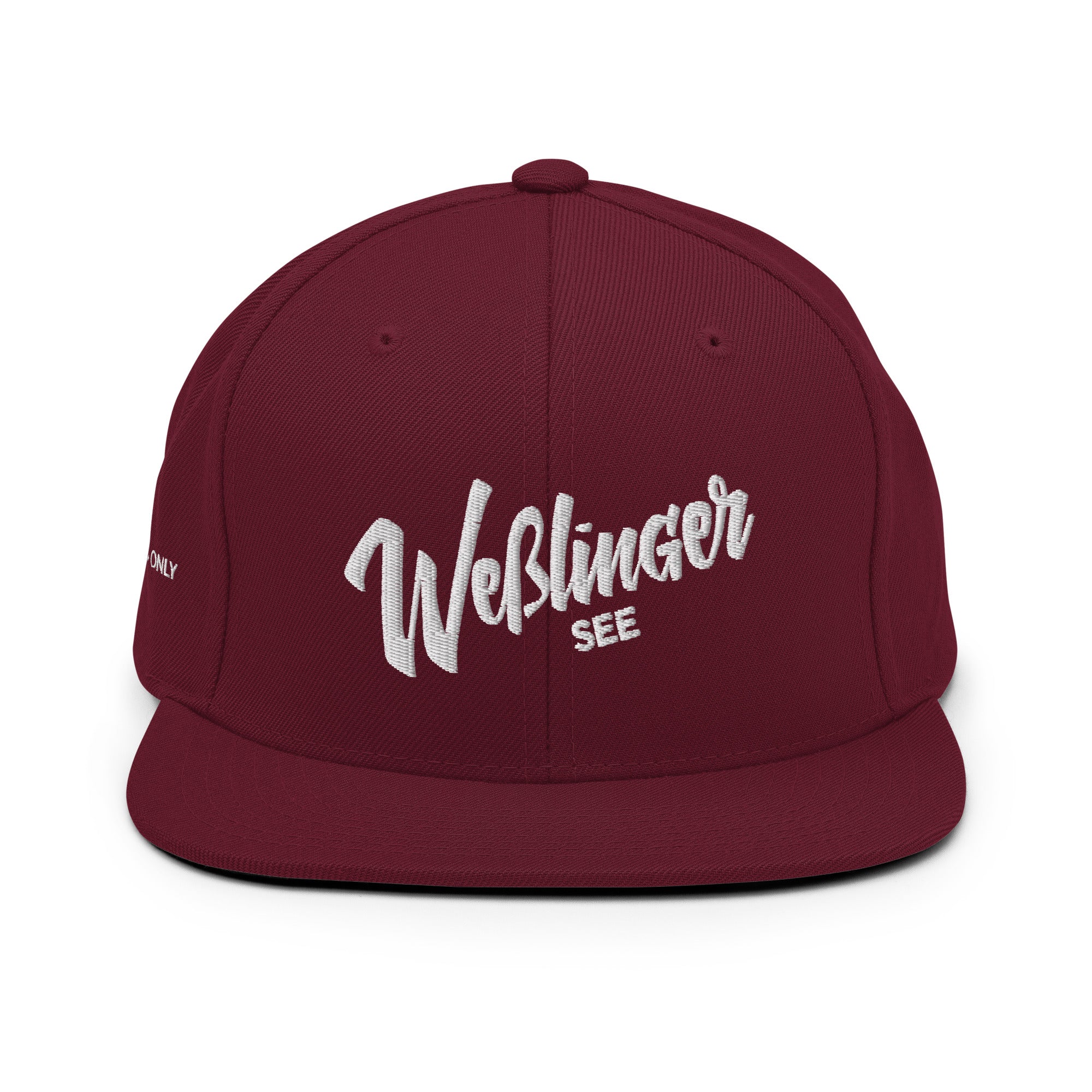 Wesslinger See Cap – Snapback Cap, inspiriert von Weßling & Weßlinger See im Fünfseenland in Bayern.