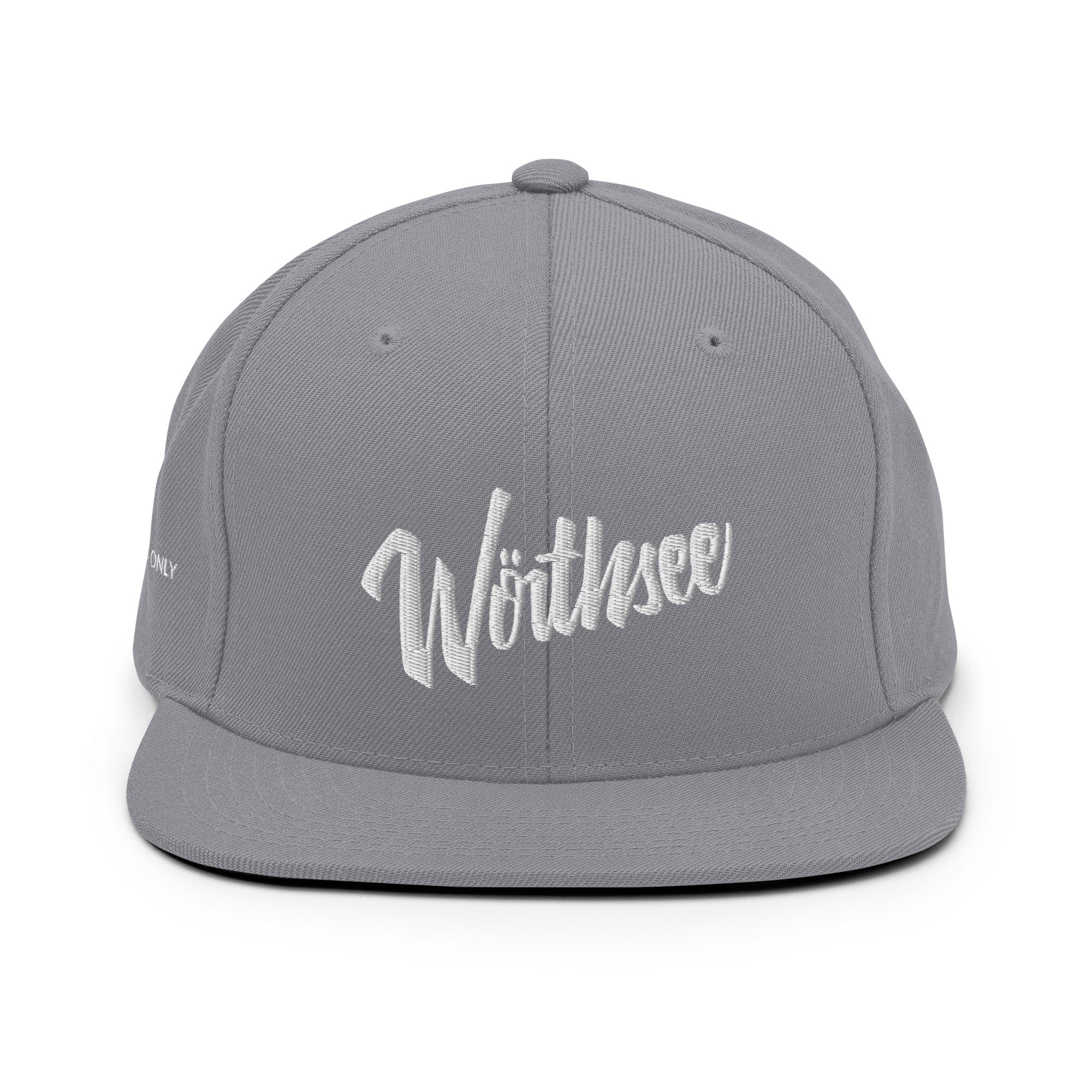 Detailansicht Wörthsee Cap Grau – modernes Design inspiriert vom sportlichen See-Lifestyle im Fünfseenland