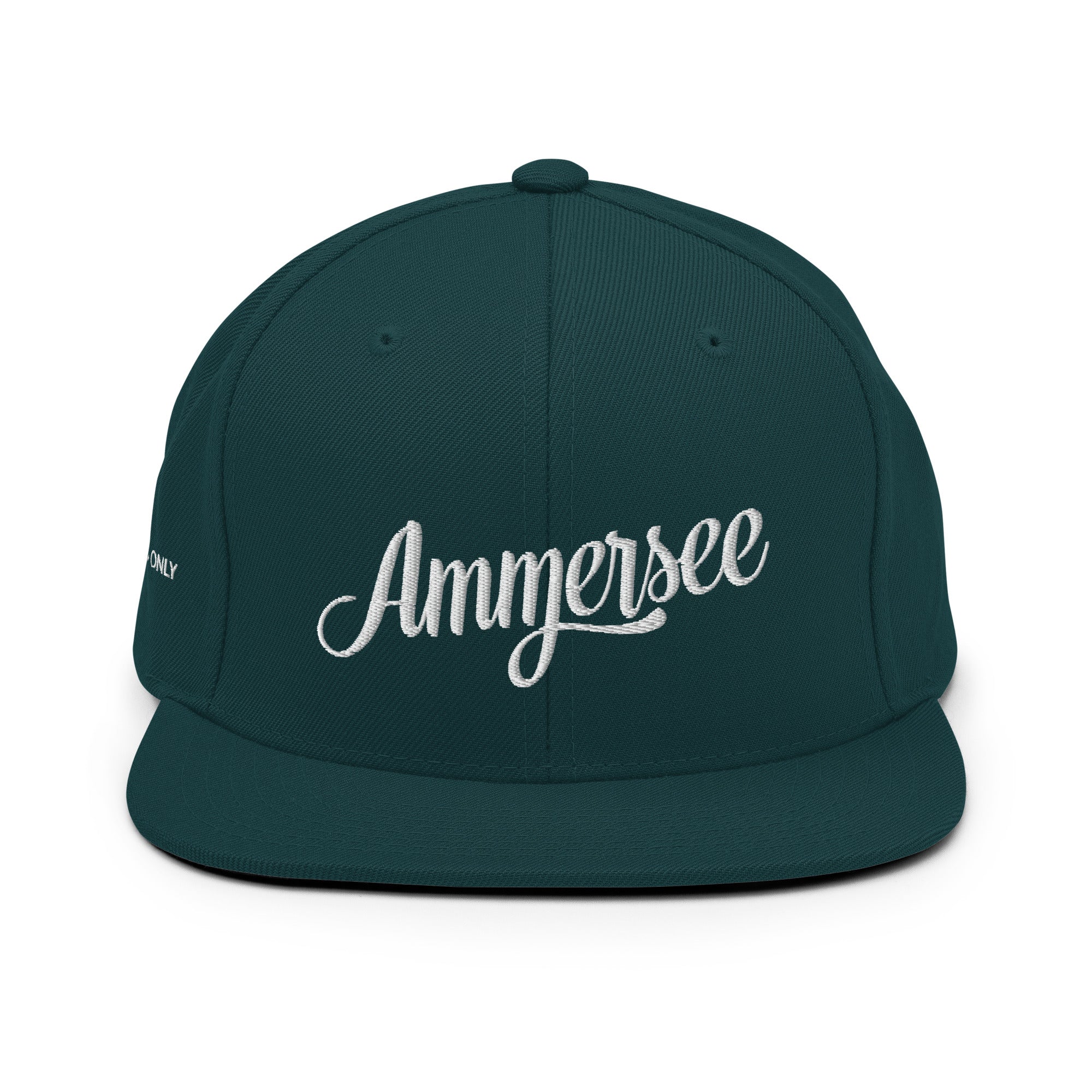 Ammersee Cap – Best Vibes Only Edition, Grün, Seitenansicht, inspiriert von Ammersoul, bei Landsberg am Lech