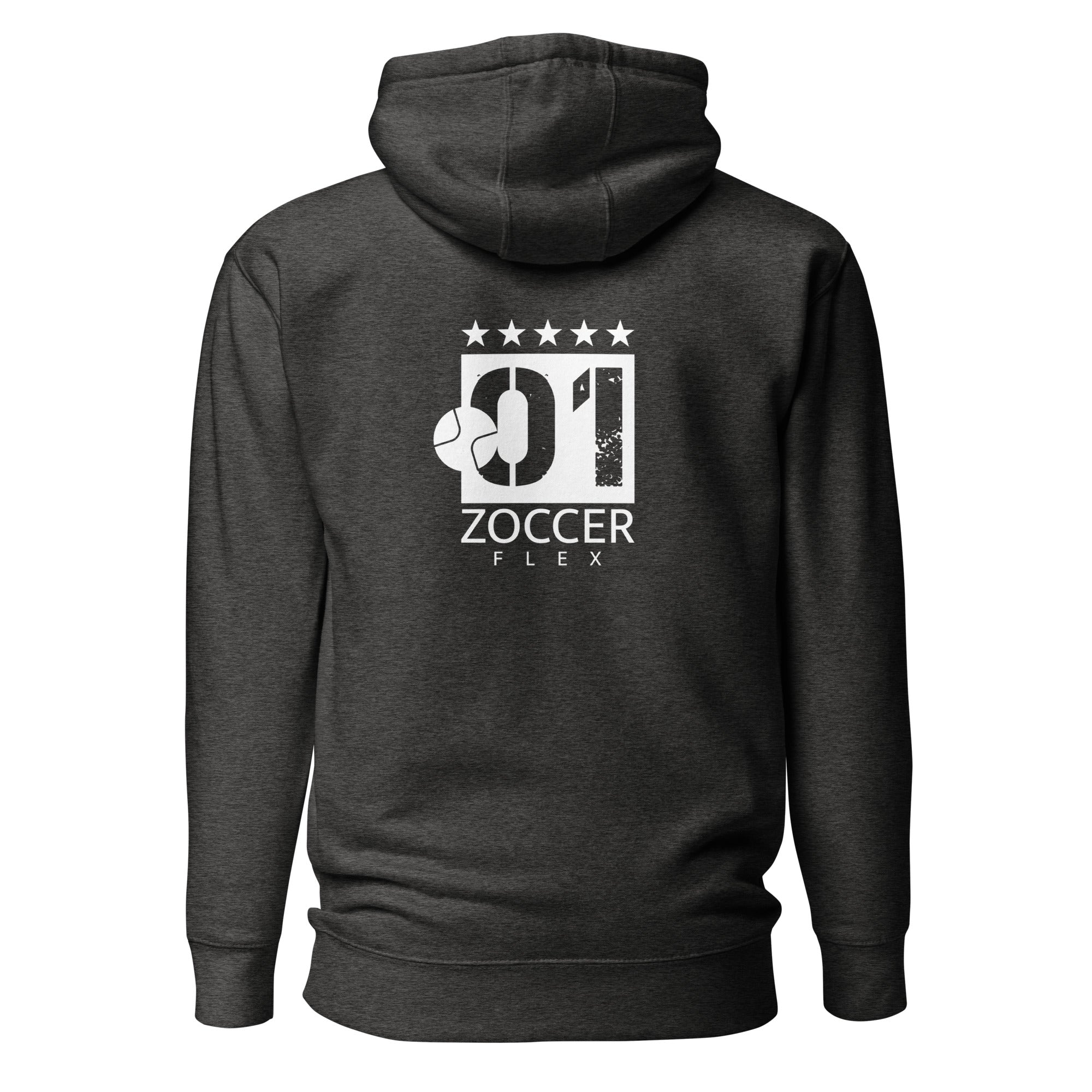 Fußball Hoodie Unisex Zoccer Flex, sportliche Sportswear für Kicker & Fußballer. Weich, warm & perfekt für Training & Stadion