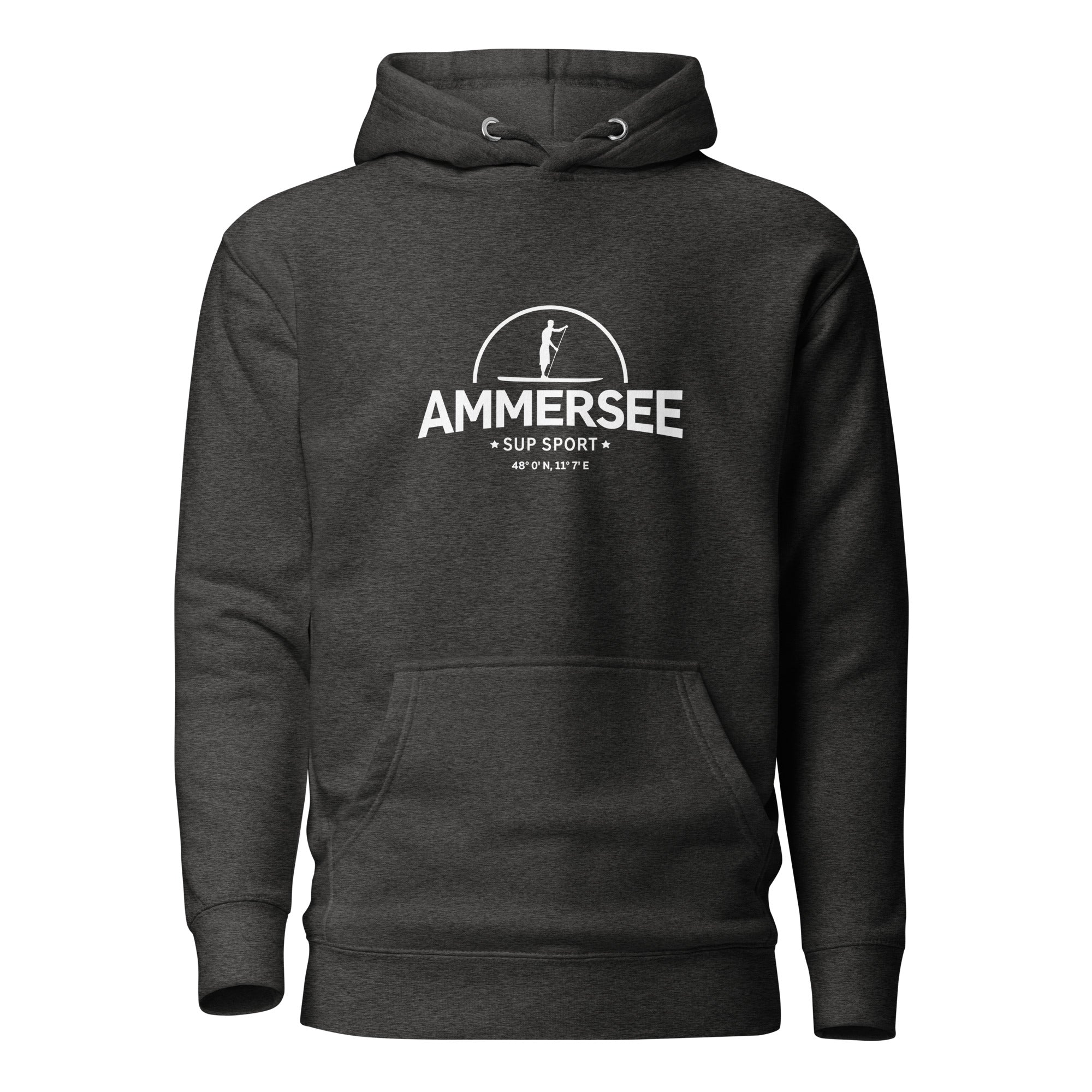 SUP Ammersee Herren Hoodie – Inspiriert vom Stand-Up-Paddling & SUP Boarden am Ammersee. Nachhaltig & perfekt für SUP