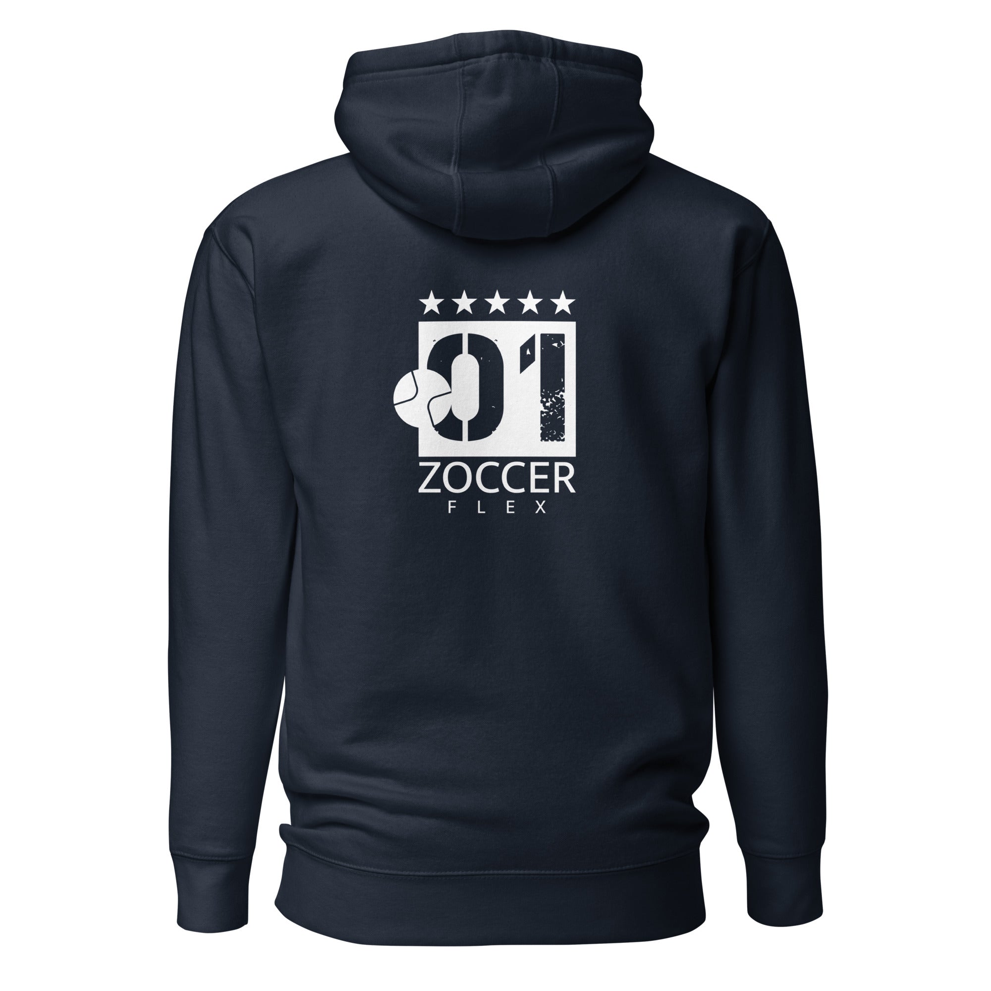 Fußball Hoodie Unisex Zoccer Flex, sportliche Sportswear für Kicker & Fußballer. Weich, warm & perfekt für Training & Stadion