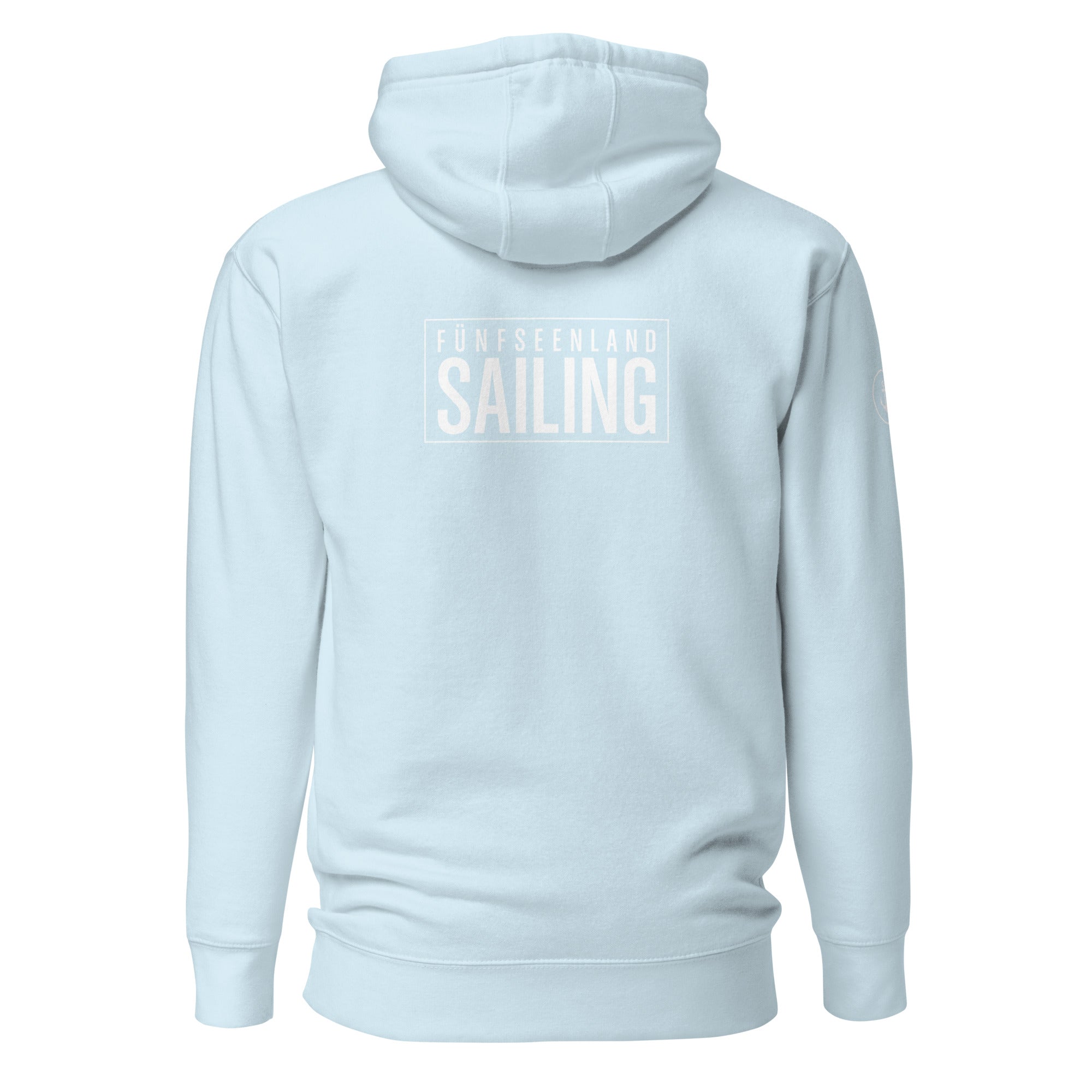 Fünfseenland Segeln Hoodie, Kapuzenpullover für Segler inspiriert vom Segeln am Ammersee, Starnberg, Pilsensee, Wörthsee