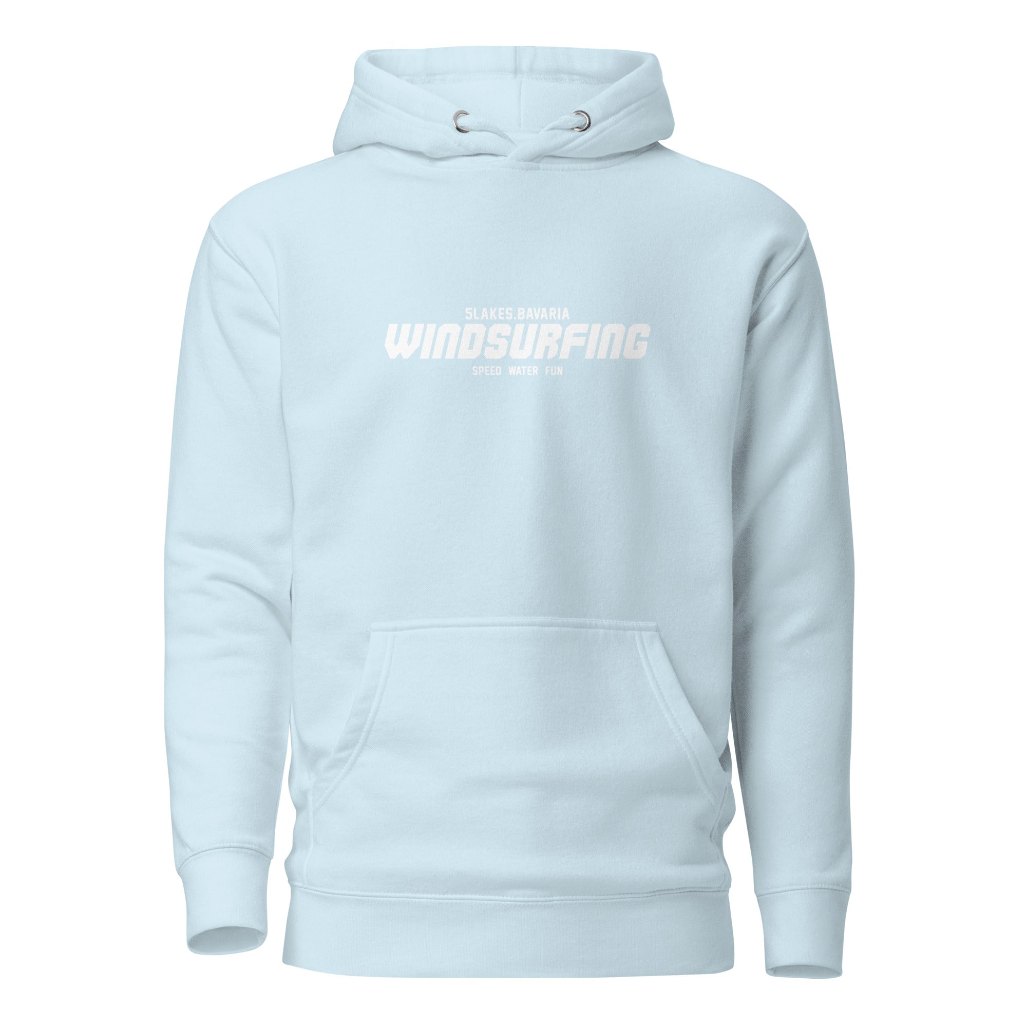 Windsurfen Hoodie Unisex – Windsurf Kapuzenpullover inspiriert vom Surfen am Ammersee, Starnberger See, Wörthsee, Pilsensee