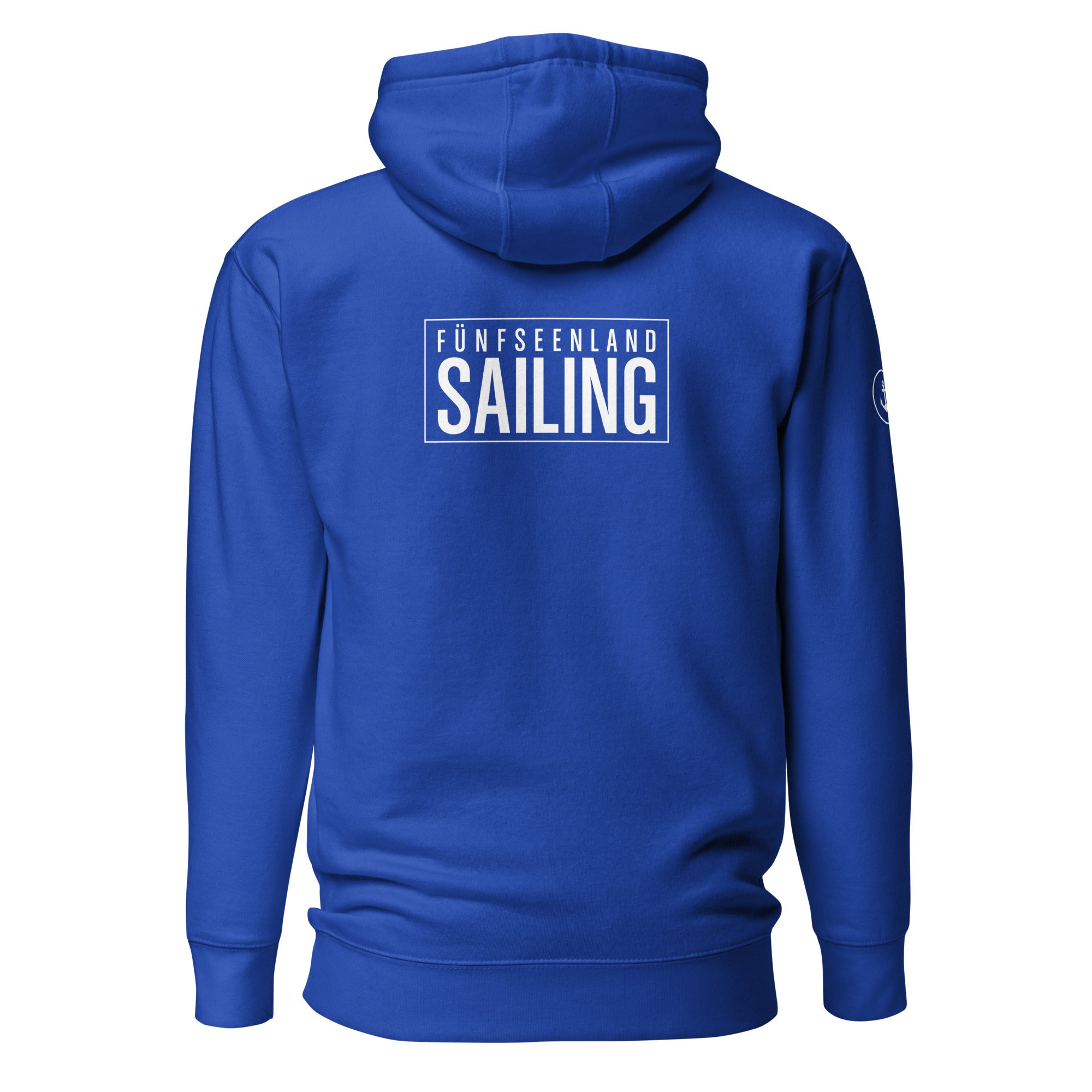 Fünfseenland Segeln Hoodie, Kapuzenpullover für Segler inspiriert vom Segeln am Ammersee, Starnberg, Pilsensee, Wörthsee