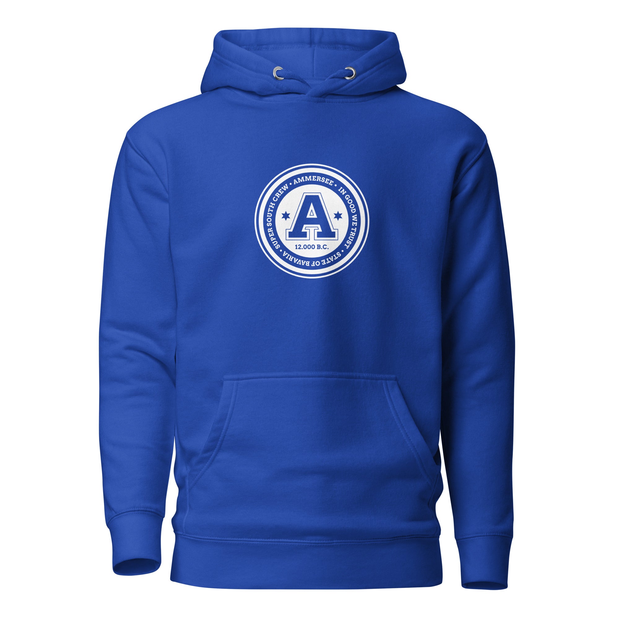 Der College Hoodie Unisex inspiriert vom Ammersee, Schondorf am Ammersee, Herrsching am Ammersee, Dießen am Ammersee, Utting