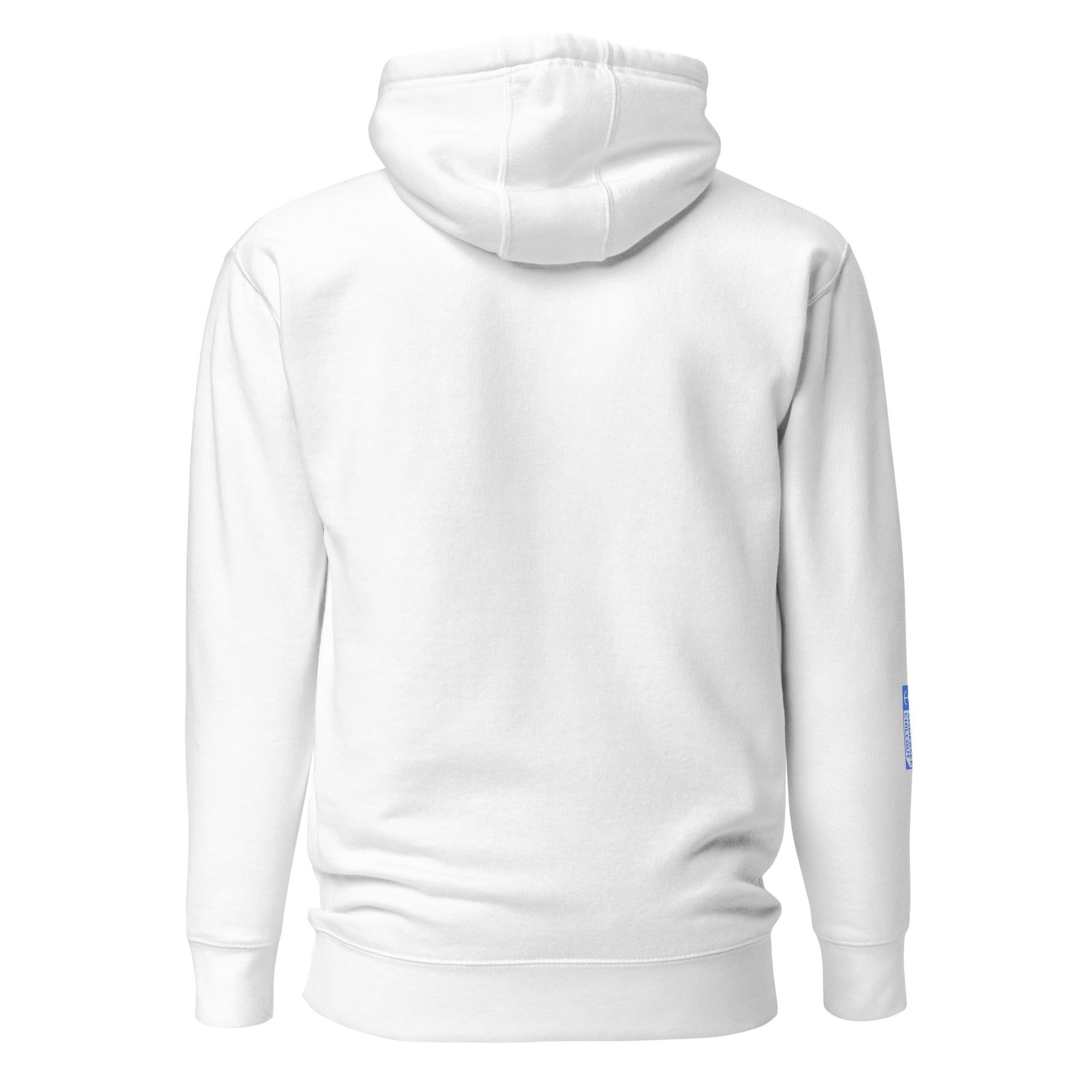 Modern Styles Hoodie Unisex Big A Weiß – Modelabel Kleidung inspiriert von Wörthsee & Weßlinger See im Fünfseenland