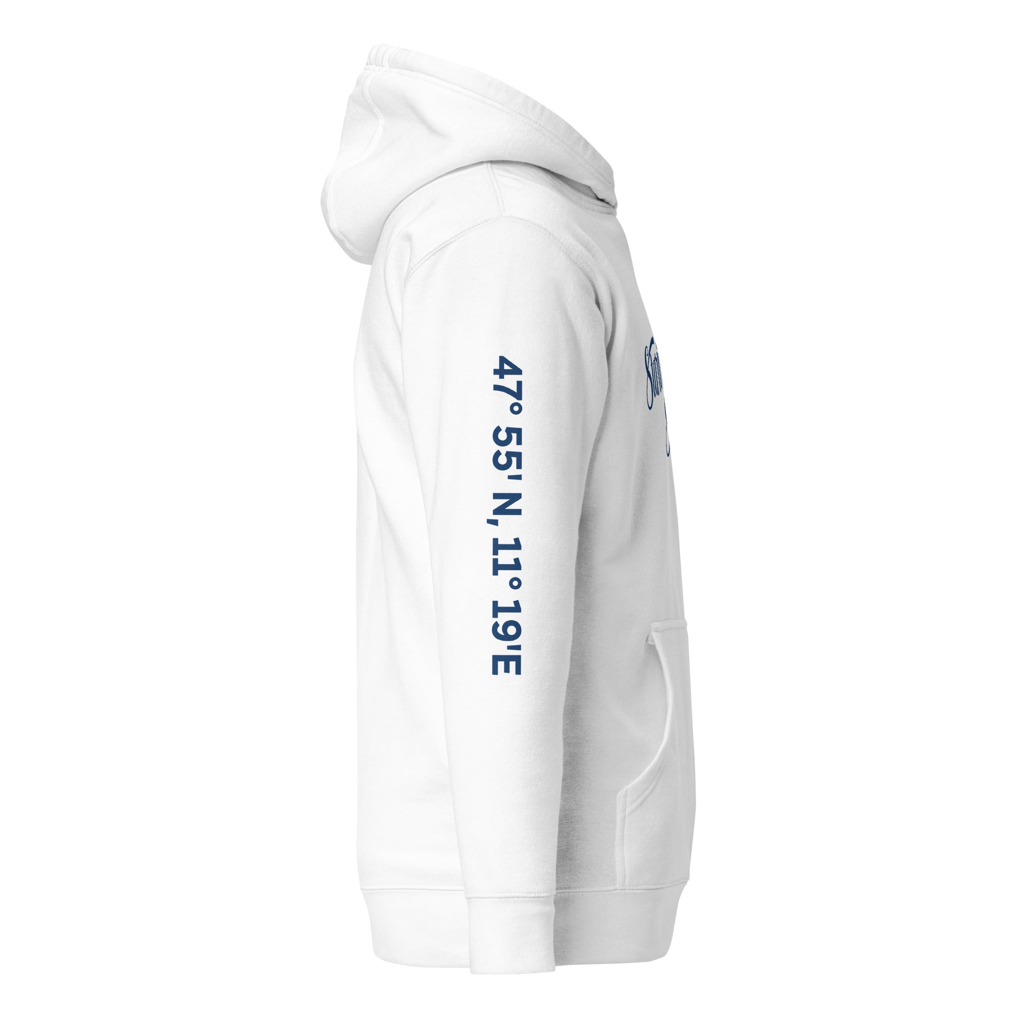 Starnberger See Hoodie Best Vibes Only Weiß, Streetwear aus Seeshaupt & Münsing direkt am Südufer des Starnberger Sees