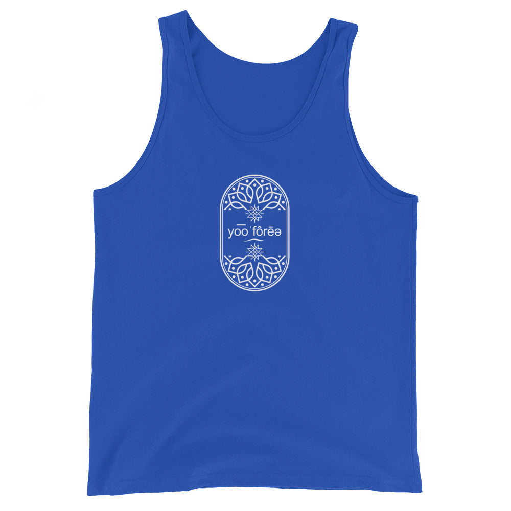 Yoga Tank Top Herren – Euphoria, blau, inspiriert vom Herren Yoga, Männer Yoga Kursen am Ammersee & Augsburg