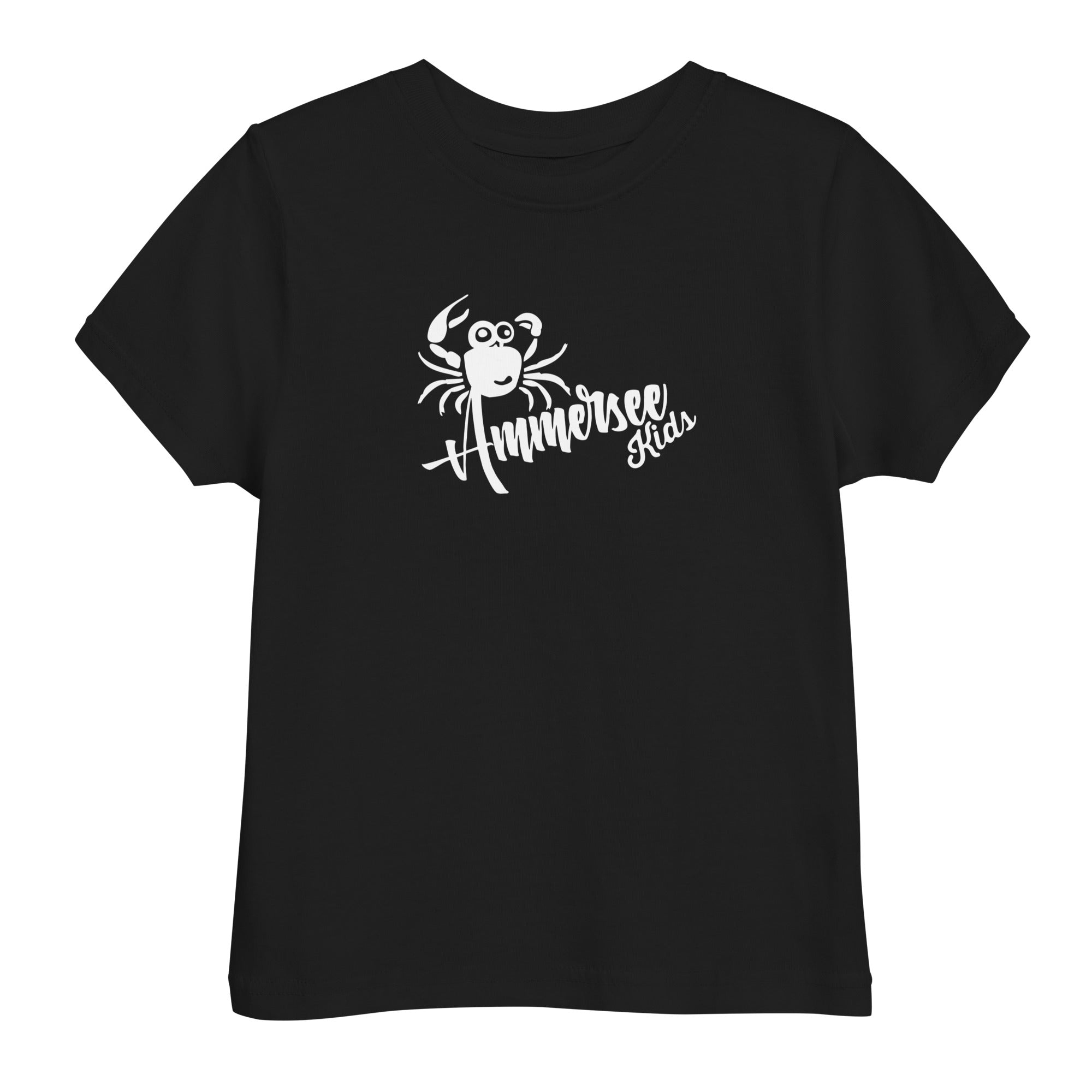 Ammersee Kinder T-Shirt Unisex – Krabbe | Schwarz | Fünfseenland Lifestyle, Streetwear & Kinder Freizeit in Bayern