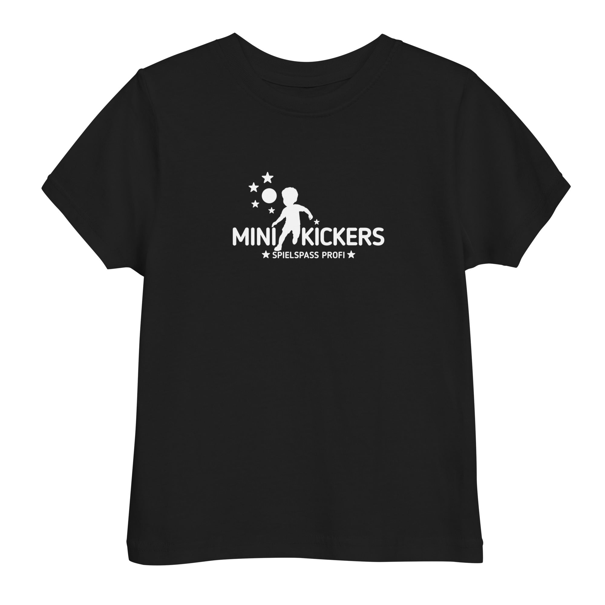 Fußball Kinder T-Shirt | MINI KICKERS | Schwarz | Ammersoul Streetwear & Mode | Frontansicht