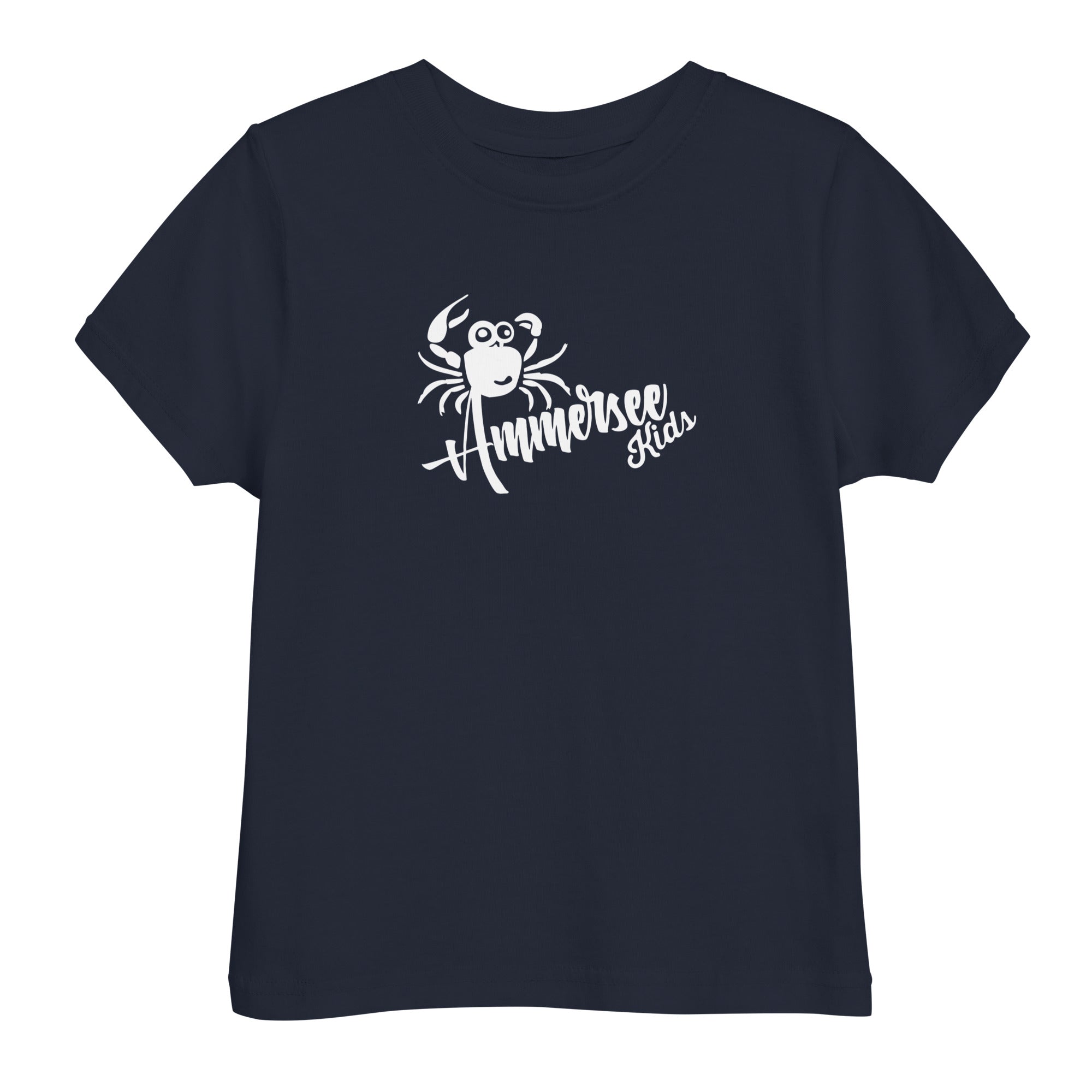 Ammersee Kinder T-Shirt Unisex – Krabbe | Dunkelblau (Navy) | Fünfseenland Lifestyle, Streetwear & Kinder Freizeit in Bayern