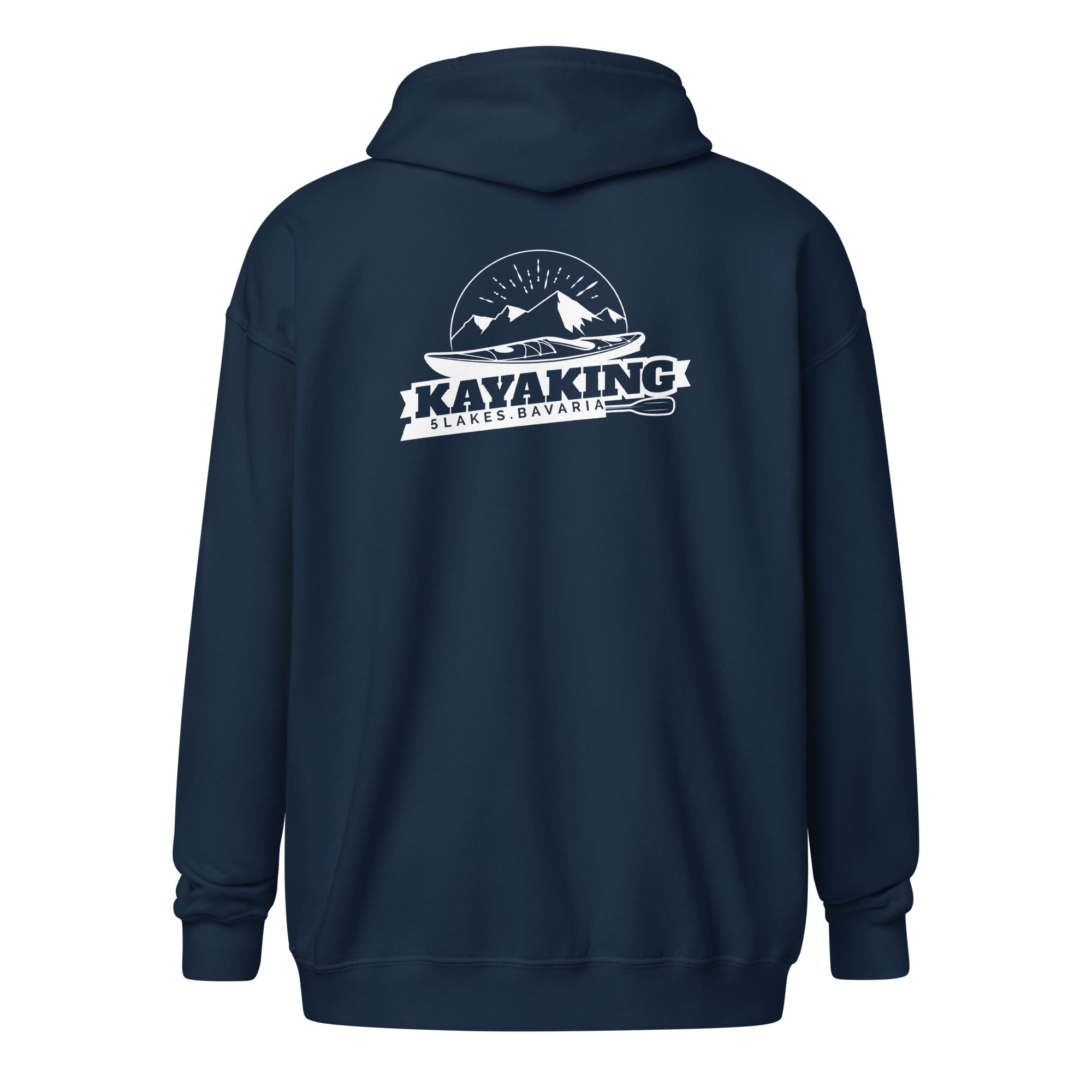 Kayak Zipper Unisex – Kayaking am Morgen inspiriert vom Kayaking am Ammersee, Kayak am Starnberger See, Wörthsee, Pilsensee