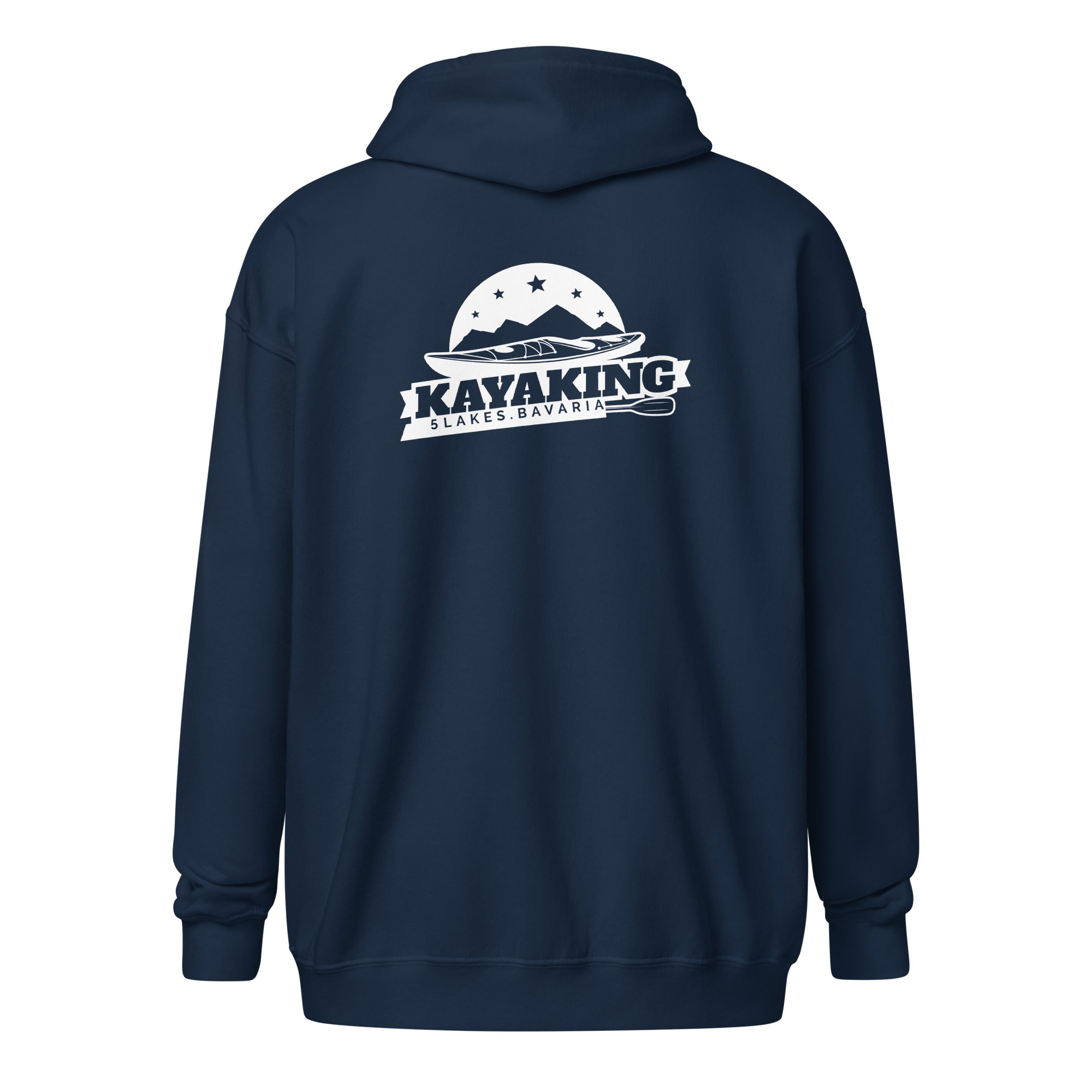 Kayak Zipper Unisex – Kayaking bei Nacht, inspiriert vom Kayaking am Abend am Ammersee, Starnberger See, Wörthsee, Pilsensee