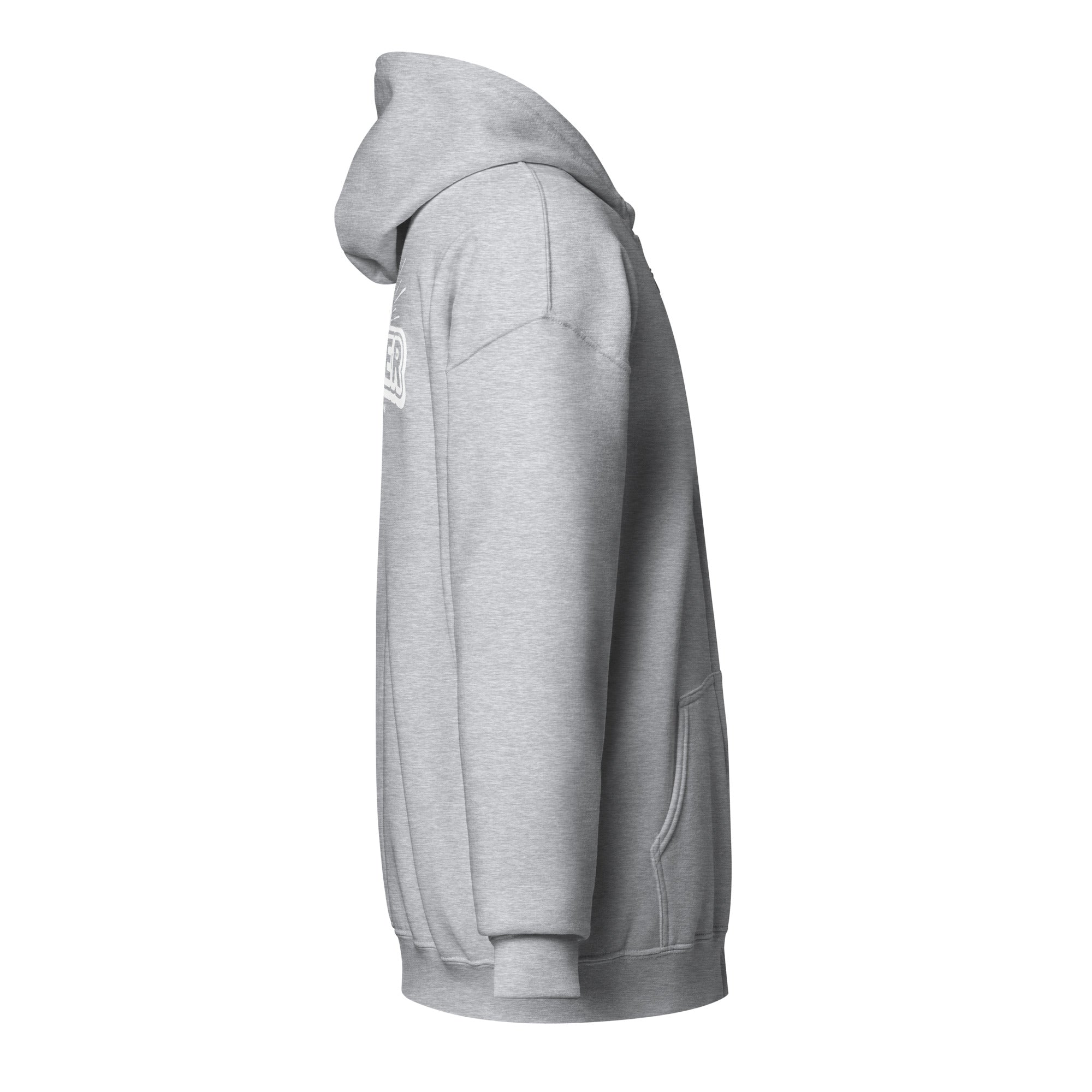 Souler Zipper Hoodie Unisex Grau – See Hoodie inspiriert von Bernried & Höhenried am Starnberger See in Bayern