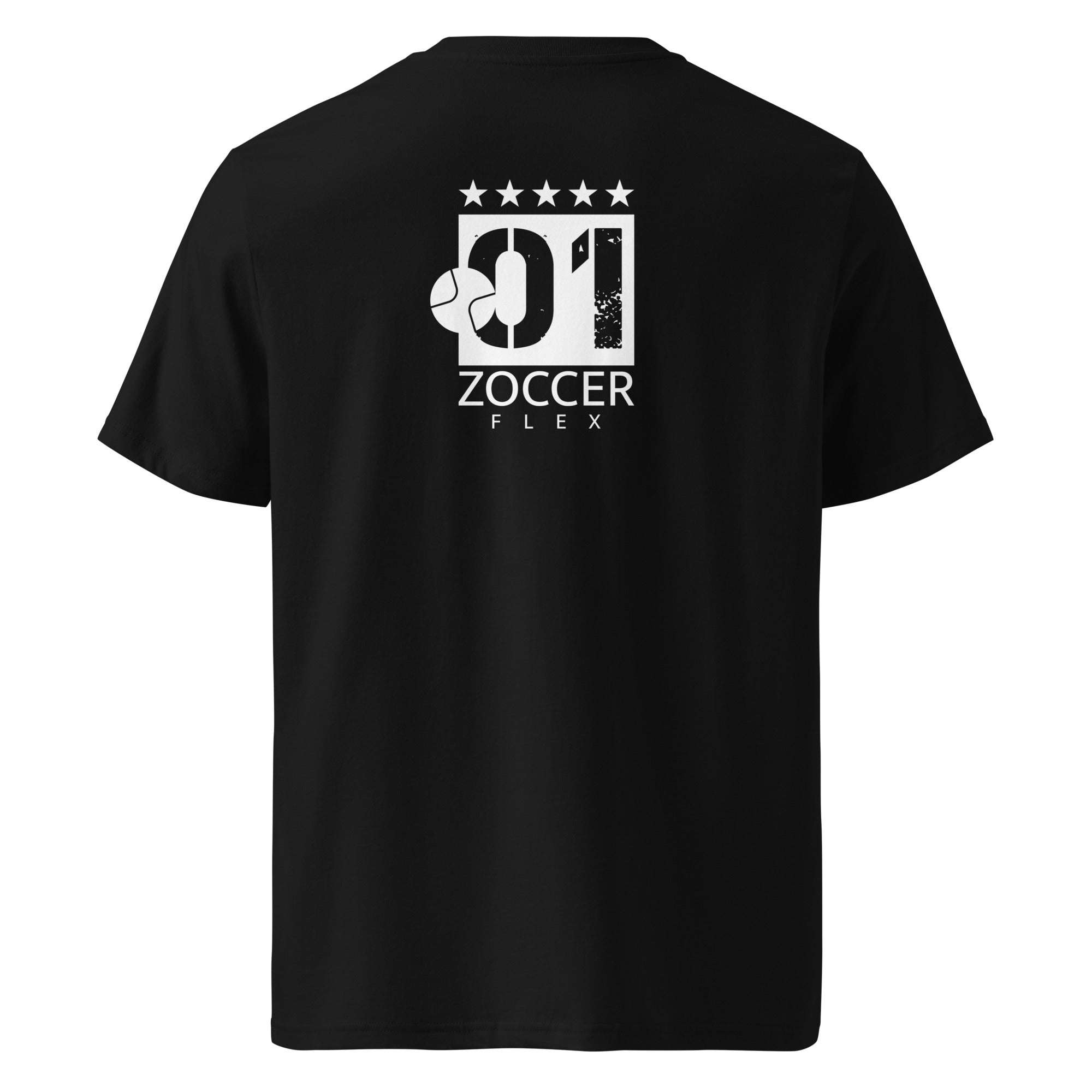 Fußball T-Shirt Unisex Schwarz Front, inspiriert vom Ammersee, stylisch für Bolzplatz, Matchday & Fünfseenland Fußball Style
