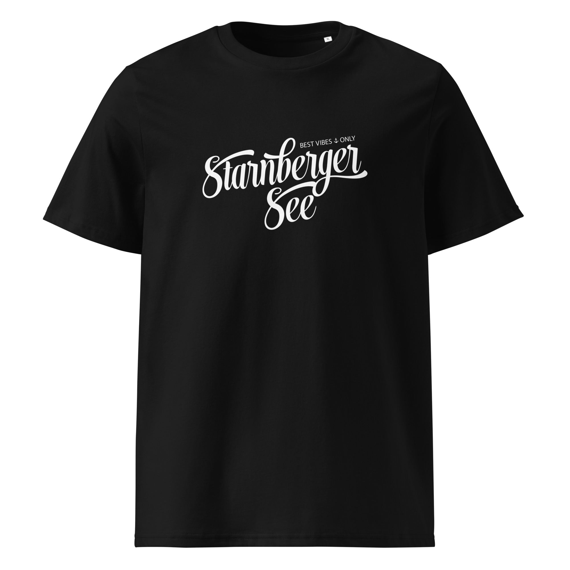 Starnberger See Unisex T-Shirt Schwarz – nachhaltige Streetwear inspiriert vom Starnberger See & Petersbrunn in Starnberg