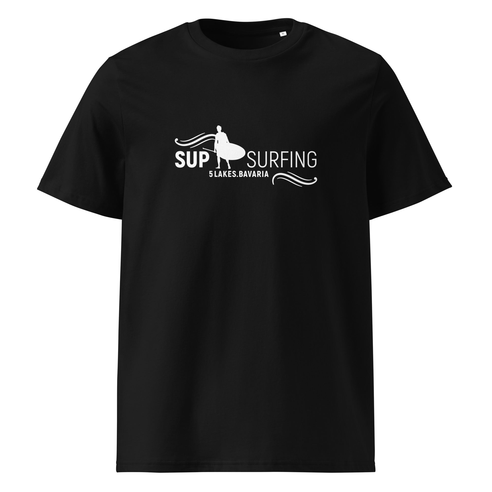 SUP Surfing T-Shirt Unisex, Stand-Up-Paddle Board Shirt inspiriert vom SUP Boarden am Ammersee, Starnberger See, Pilsensee