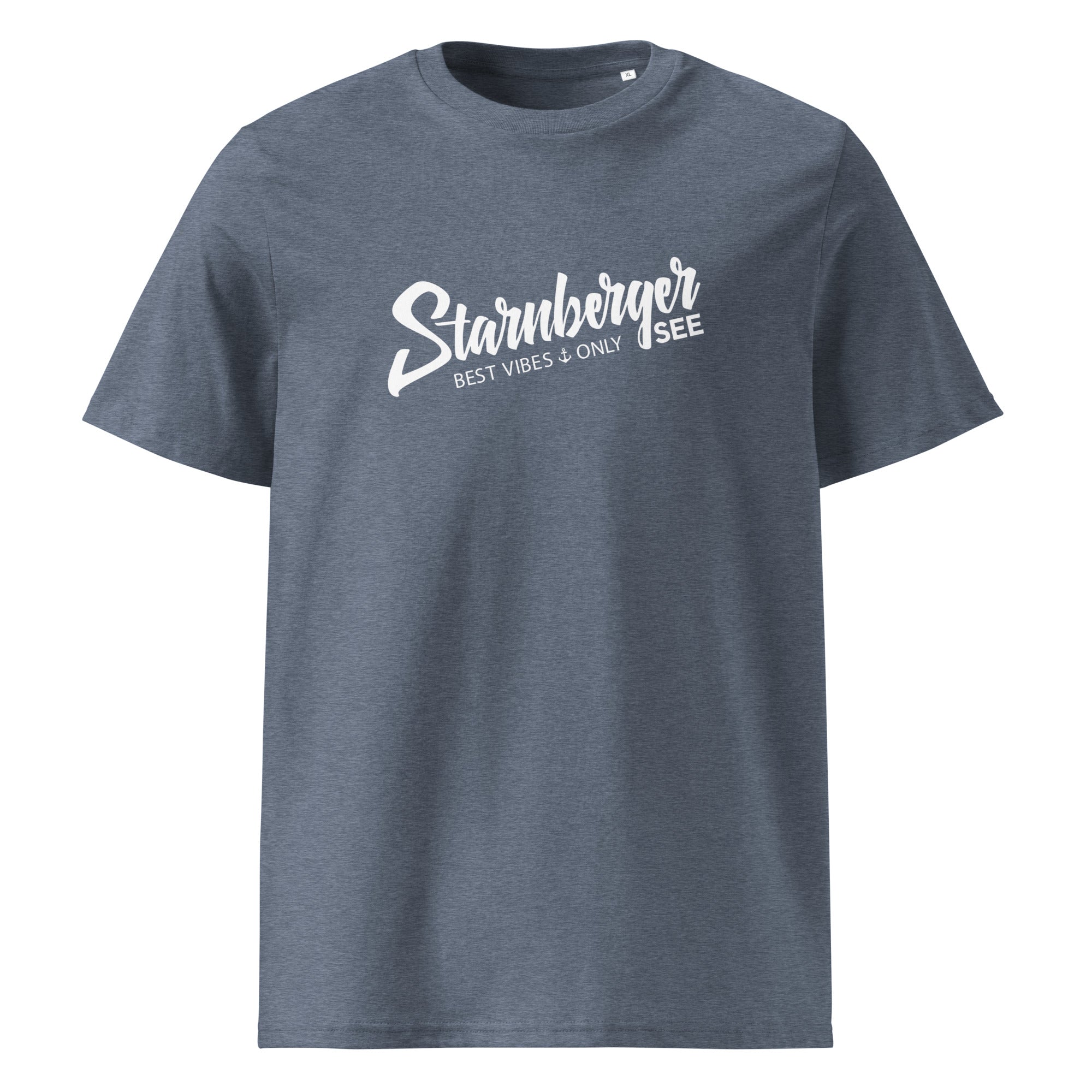 Starnberger See T-Shirt Unisex Blaugrau – nachhaltige Streetwear inspiriert vom Starnberger See & Perchting in Starnberg