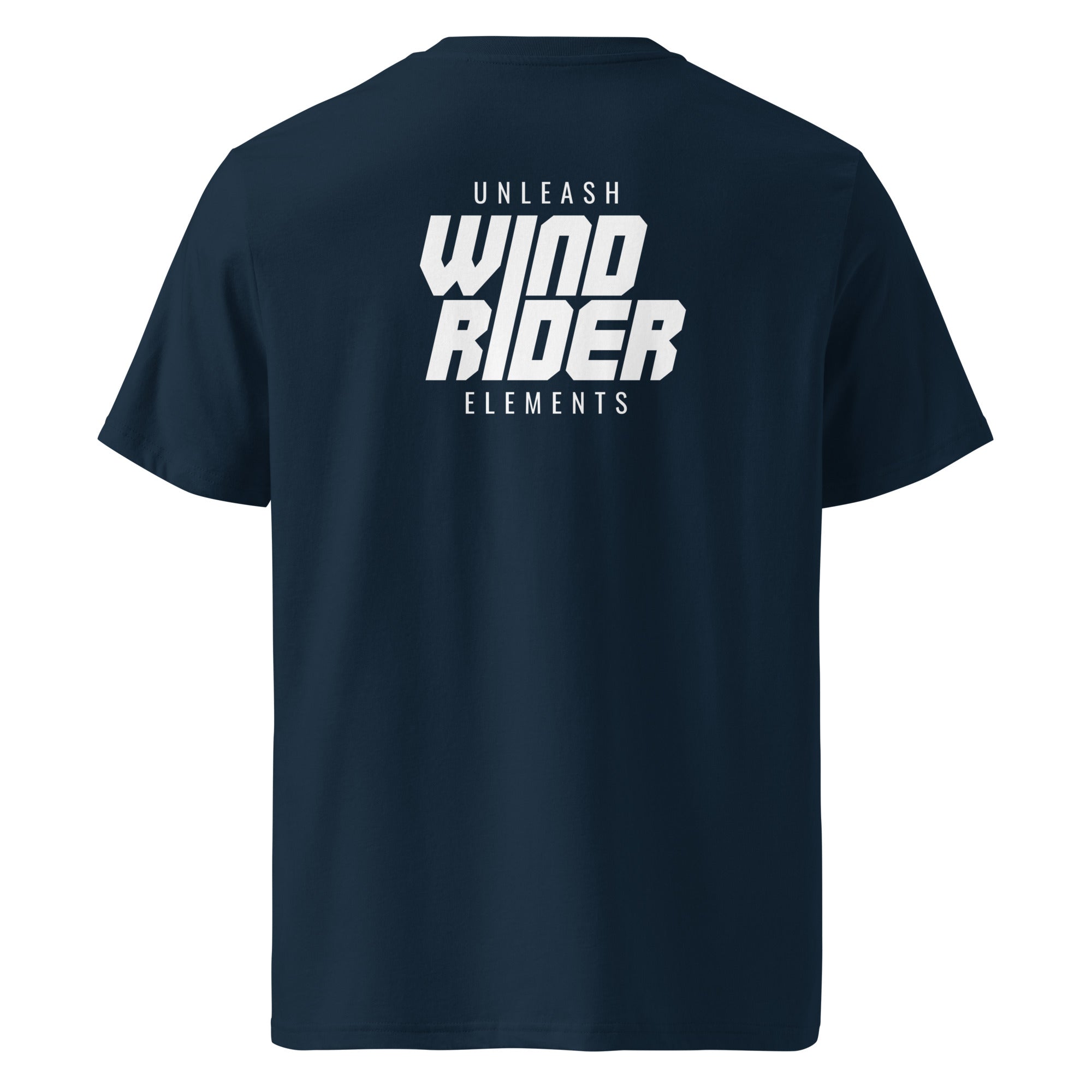 Windsurfen & Windrider T-Shirt Unisex, Blau – Frontansicht inspiriert vom Ammersee & Surfen in Herrsching