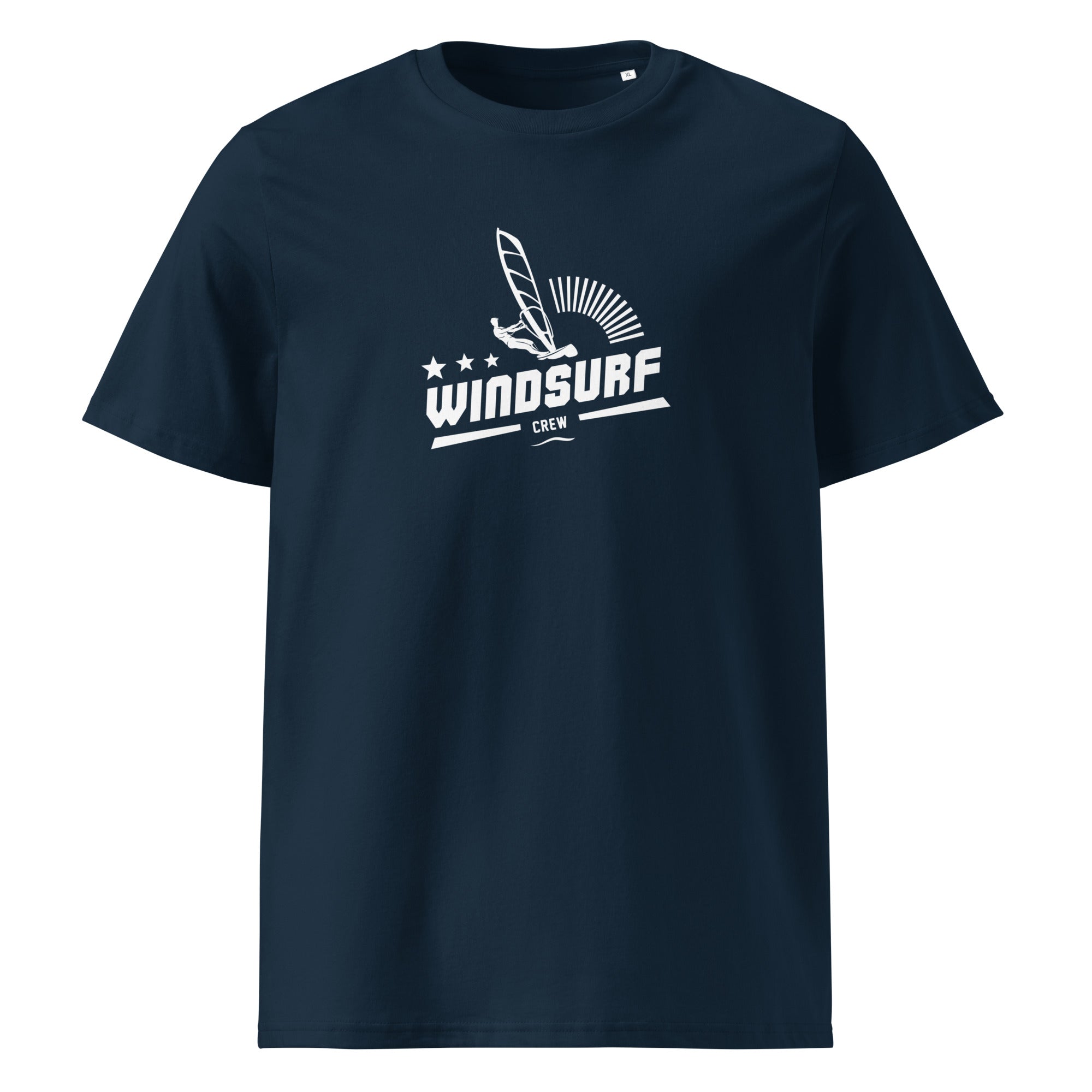 Windsurfen T-Shirt Unisex – Crew Shirt inspiriert vom Windsurfen am Ammersee, Starnberger See, Wörthsee, Pilsensee & Fünfseen