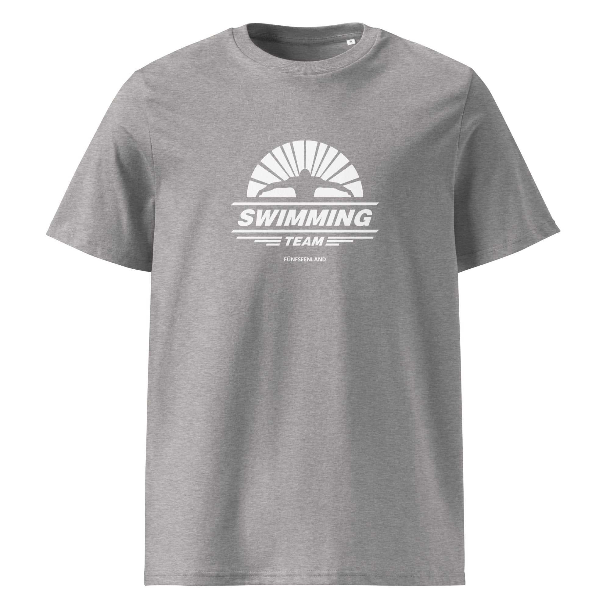 Schwimmer Team T-Shirt Unisex Hellgrau – sportlicher Look inspiriert vom Breitbrunn am Ammersee, Andechs und Aidenried
