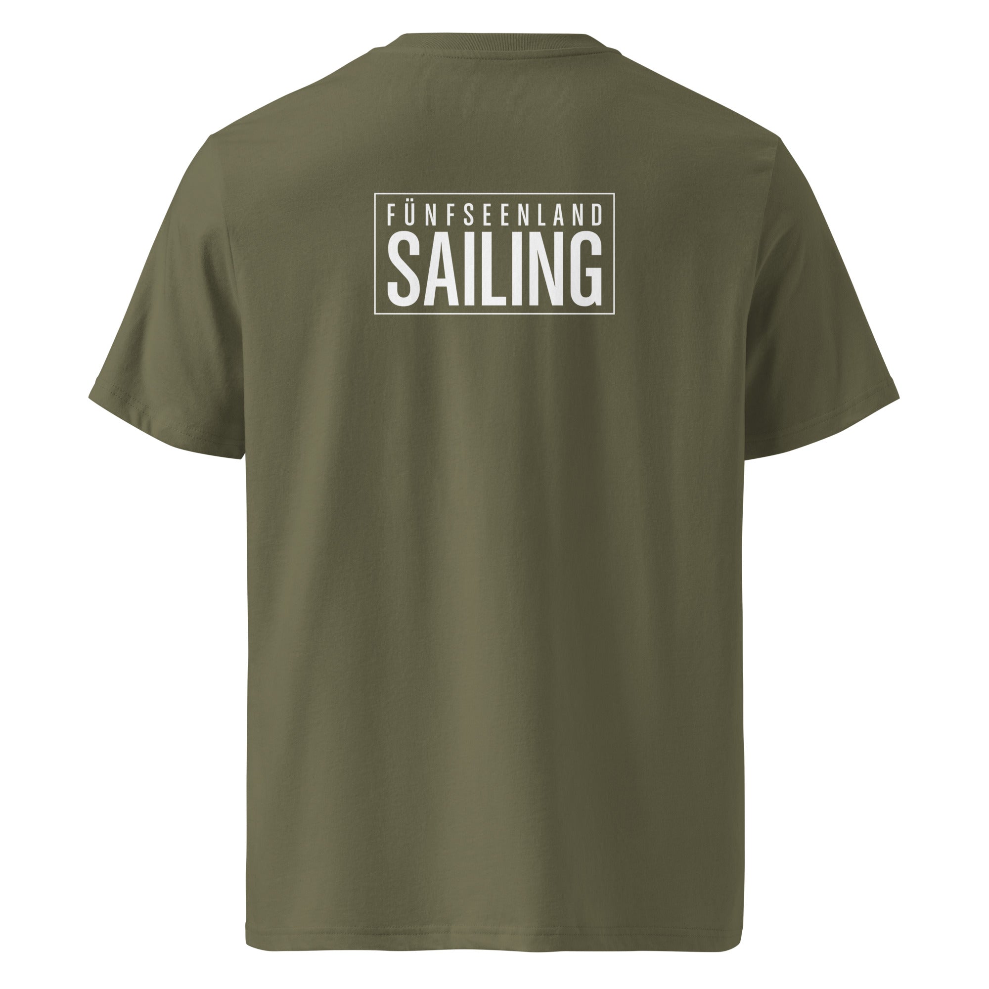Fünfseenland Segeln T-Shirt Unisex, inspiriert vom Segeln und Seglern am Ammersee, Starnberger See, Wörthsee & Pilsensee