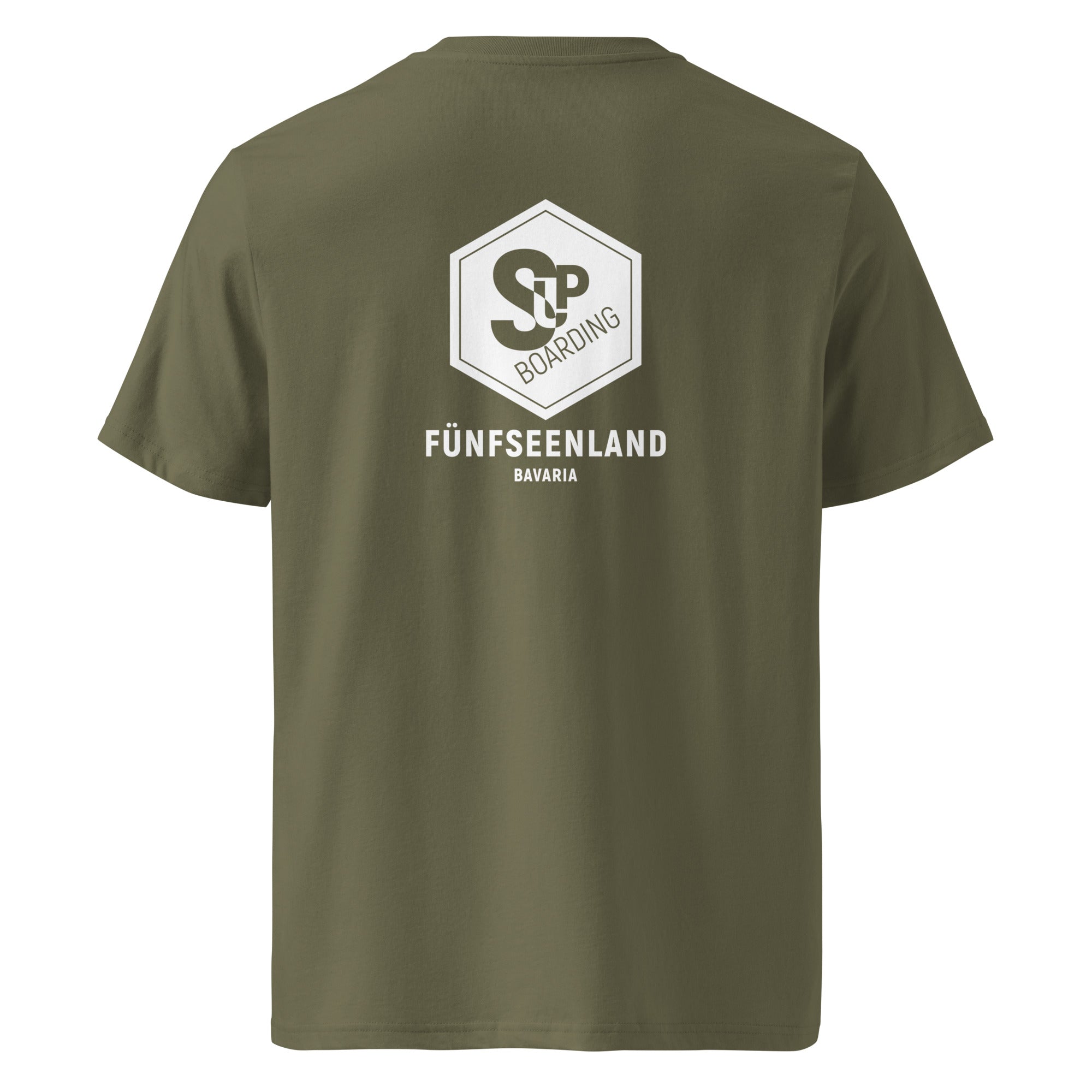 SUP Boarden T-Shirt Fünfseenland inspiriert vom Stand-Up-Paddlen am Ammersee, Starnberger See, Wörthsee, Pilsensee, Weßling