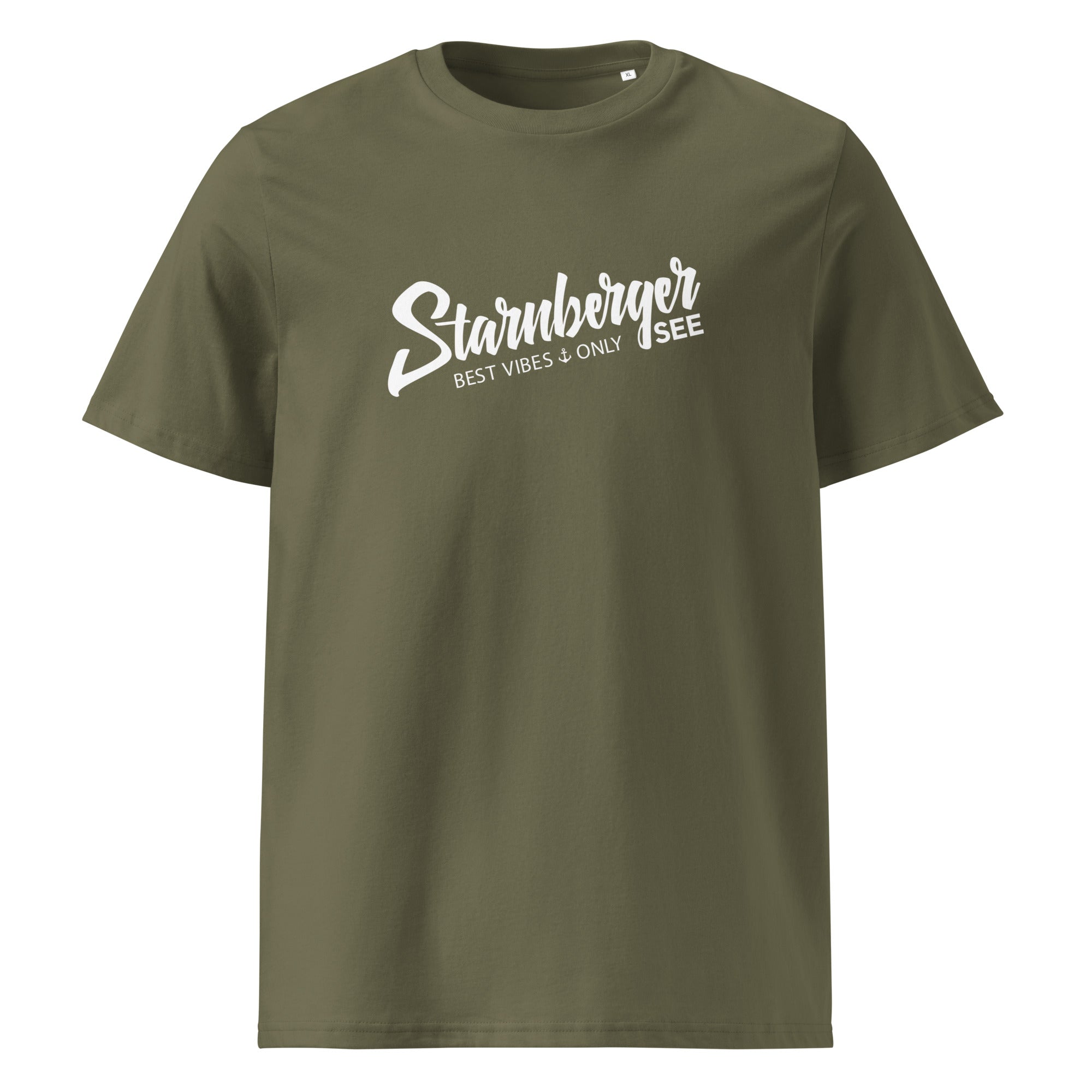 Starnberger See T-Shirt Unisex Olivgrün – nachhaltige Streetwear inspiriert vom Starnberg & Söcking im Stadtgebiet Starnberg