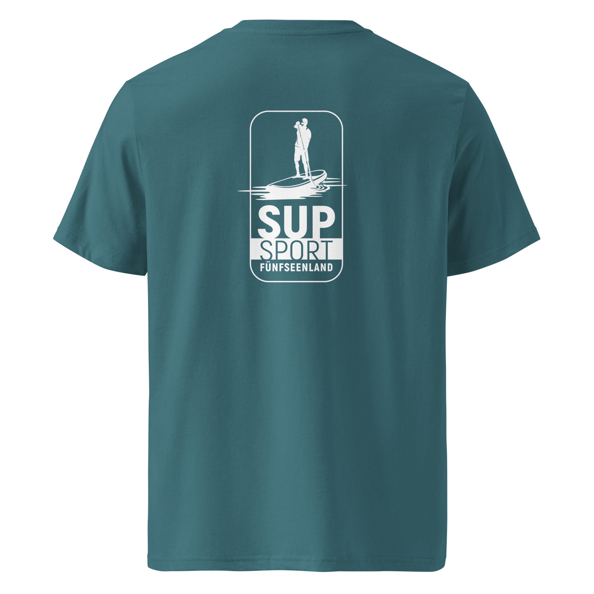 SUP Fünfseenland T-Shirt Unisex, inspiriert vom Stand-Up-Paddling am Ammersee, Starnberger See, Wörthsee, Pilsensee, Weßling