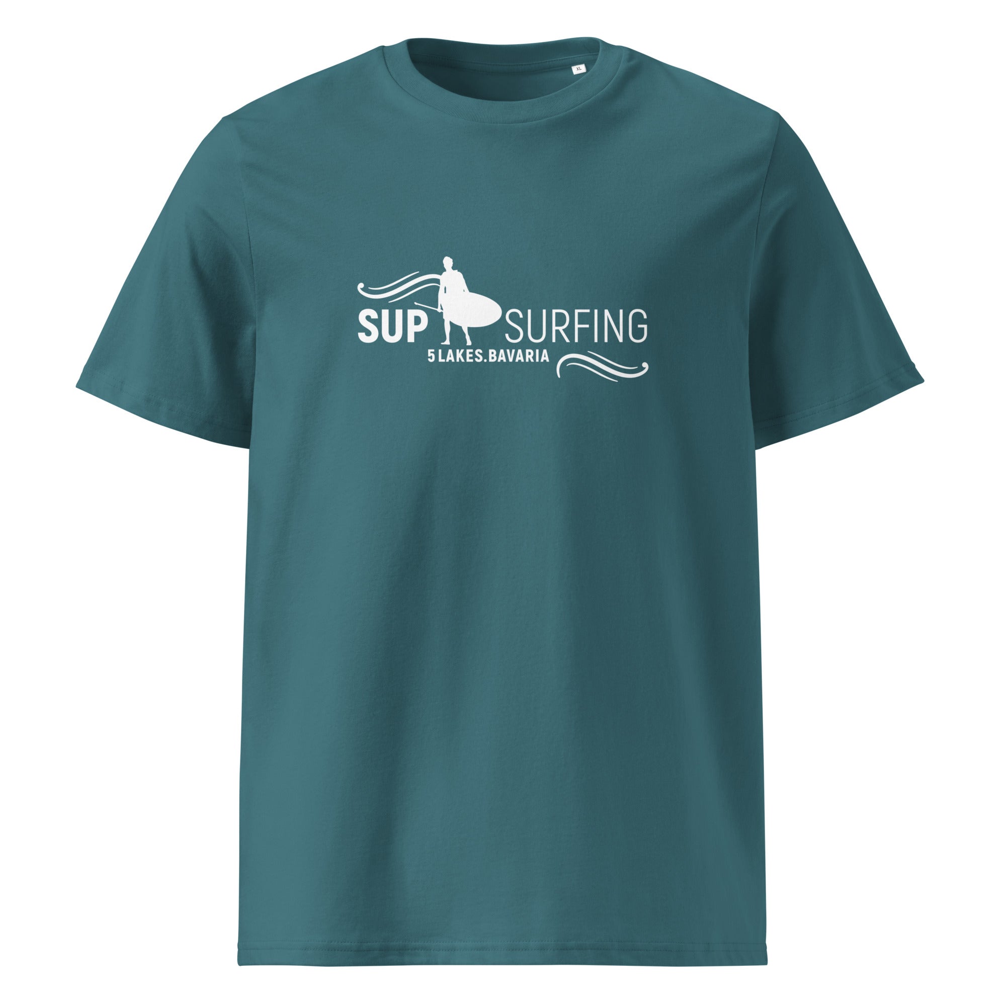 SUP Surfing T-Shirt Unisex, Stand-Up-Paddle Board Shirt inspiriert vom SUP Boarden am Ammersee, Starnberger See, Wörthsee