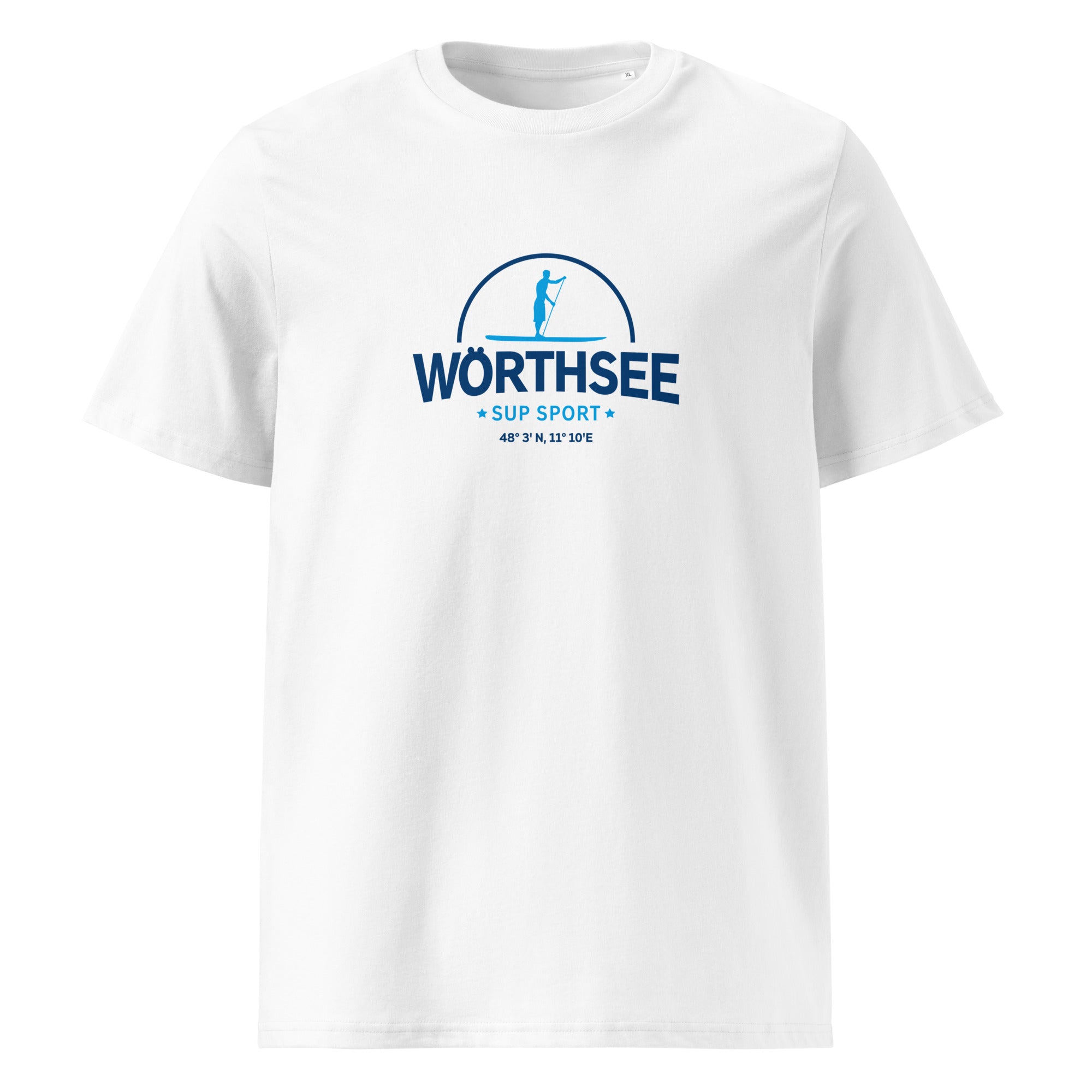 SUP Wörthsee T-Shirt Herren – Stand-Up-Paddling, inspiriert vom SUP Boarden & SUP Surfen am Wörthsee & SUPen in Steinebach