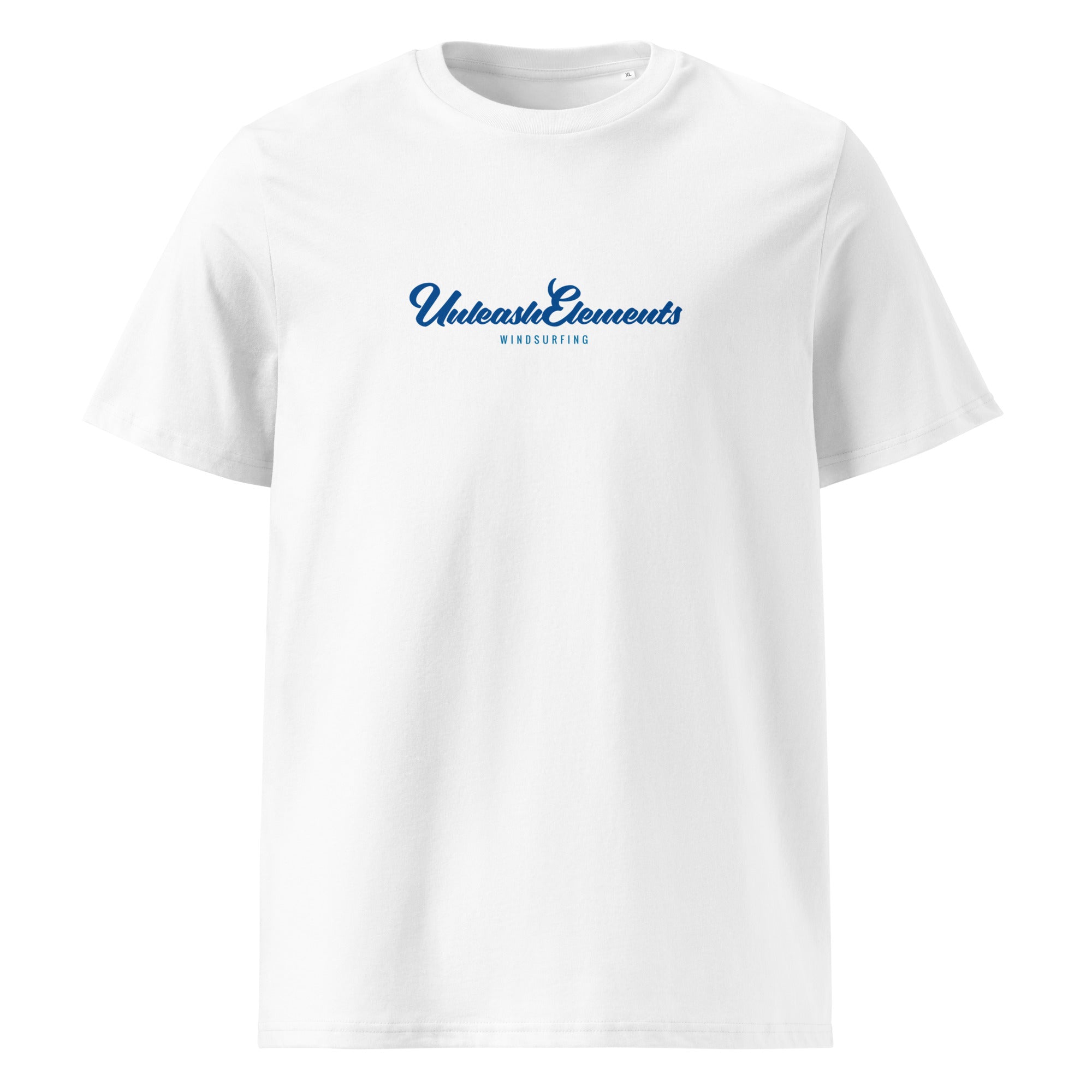 Windsurfen T-Shirt Unisex – Unleash Elements, Vorderseite, inspiriert vom Windsurfen am Ammersee & Windsurfen am Wörthsee