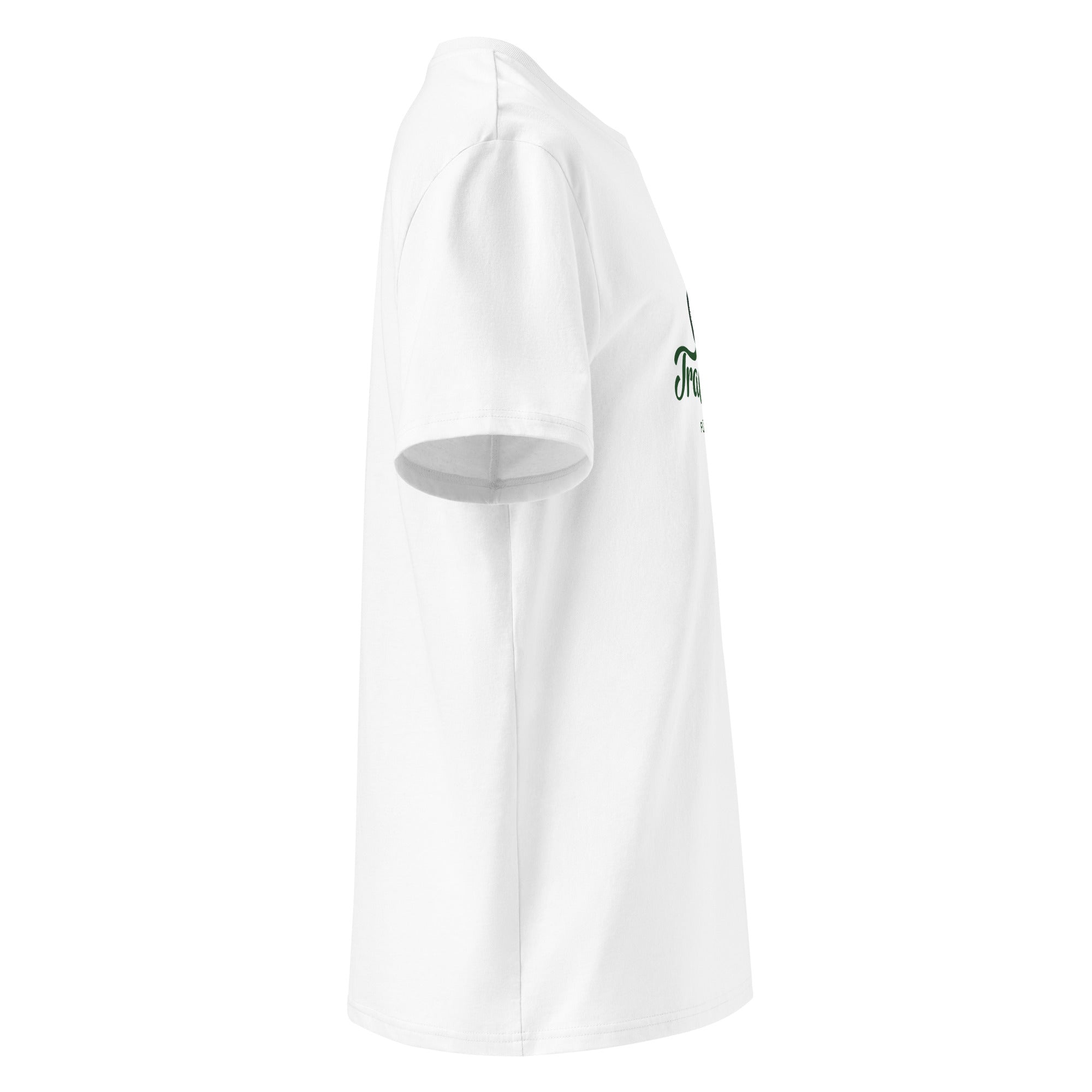 Mountainbike T-Shirt Unisex, Seitenansicht, Weiß, Streetwear Shirt für Biker, Mountainbiker und E-Biker im Fünfseenland