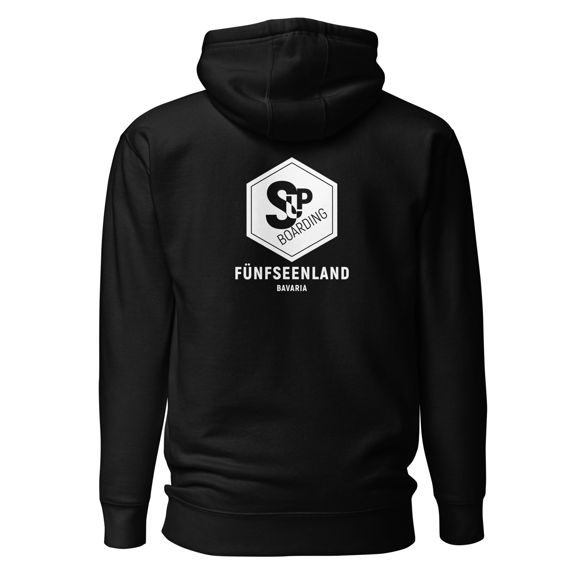 SUP Boarding Fünfseenland Hoodie Unisex inspiriert vom Stand-Up-Paddling am Ammersee, Starnberger See, Wörthsee, Pilsensee