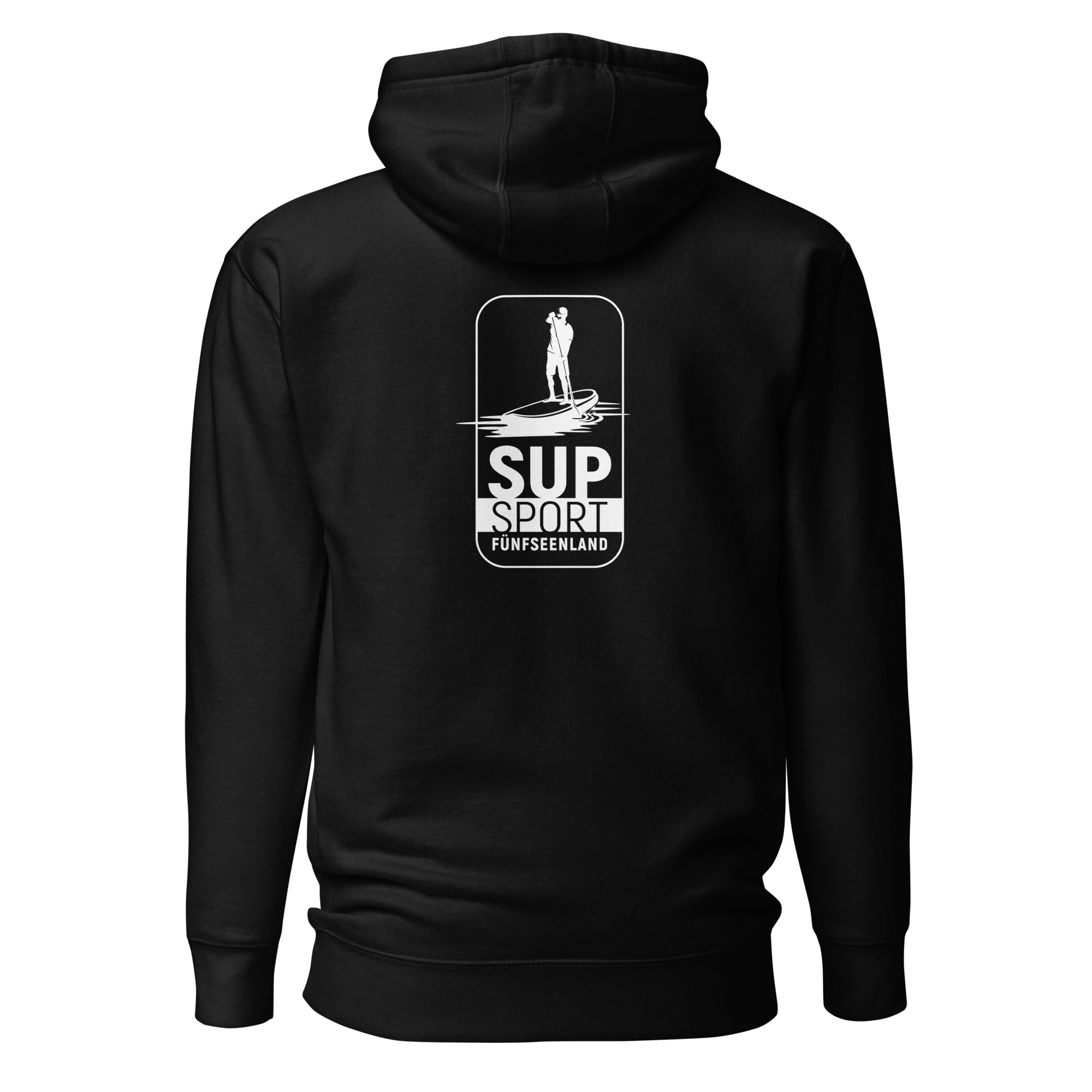SUP Boarden Fünfseenland Hoodie inspiriert vom Stand-Up-Paddling am Ammersee, Starnberger See, Wörthsee, Pilsensee, Weßling