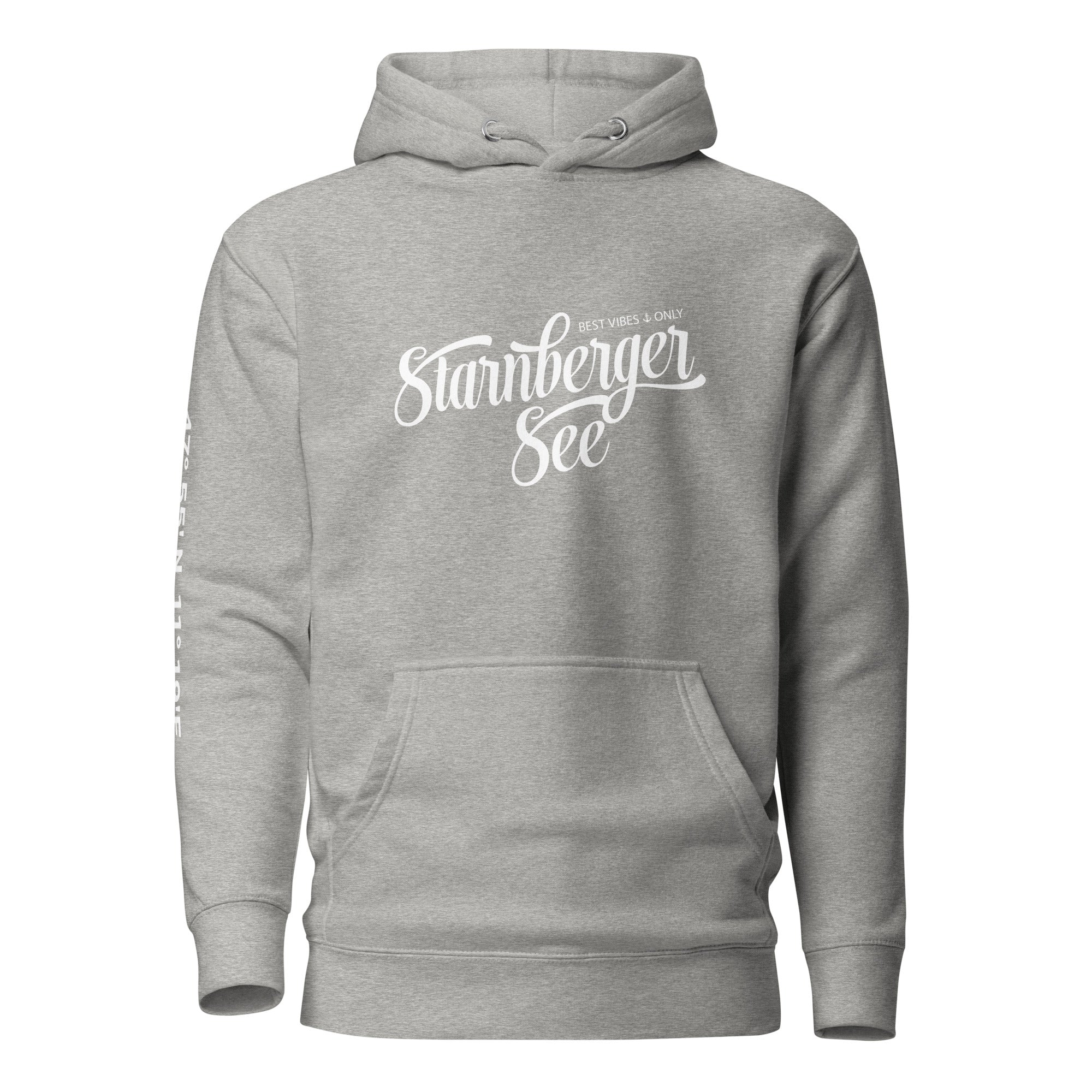 Starnberger See Hoodie Unisex Grau – nachhaltige Streetwear inspiriert vom Starnberger See & Bernried im Fünfseenland
