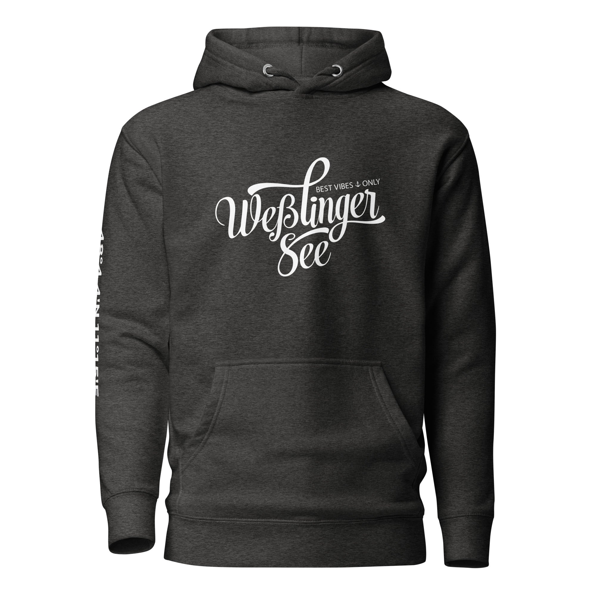 Wesslinger See Hoodie Unisex, Weßling Kapuzenpullover inspiriert vom Lebensgefühl am Weßlinger See & Weßling im Fünfseenland