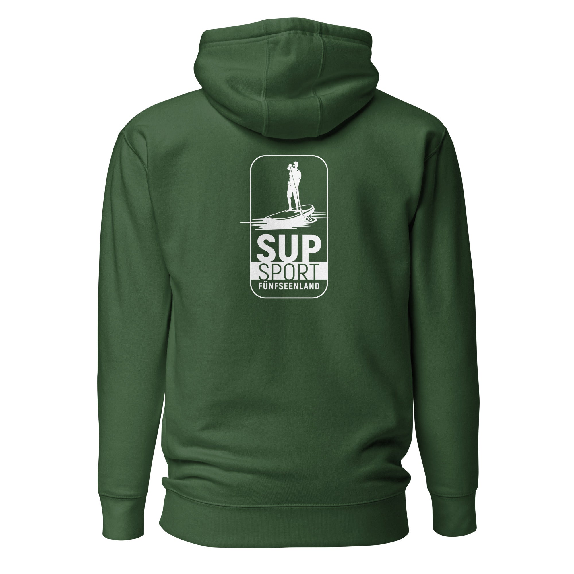 SUP Boarden Fünfseenland Hoodie inspiriert vom Stand-Up-Paddling am Ammersee, Starnberger See, Wörthsee, Pilsensee, Weßling