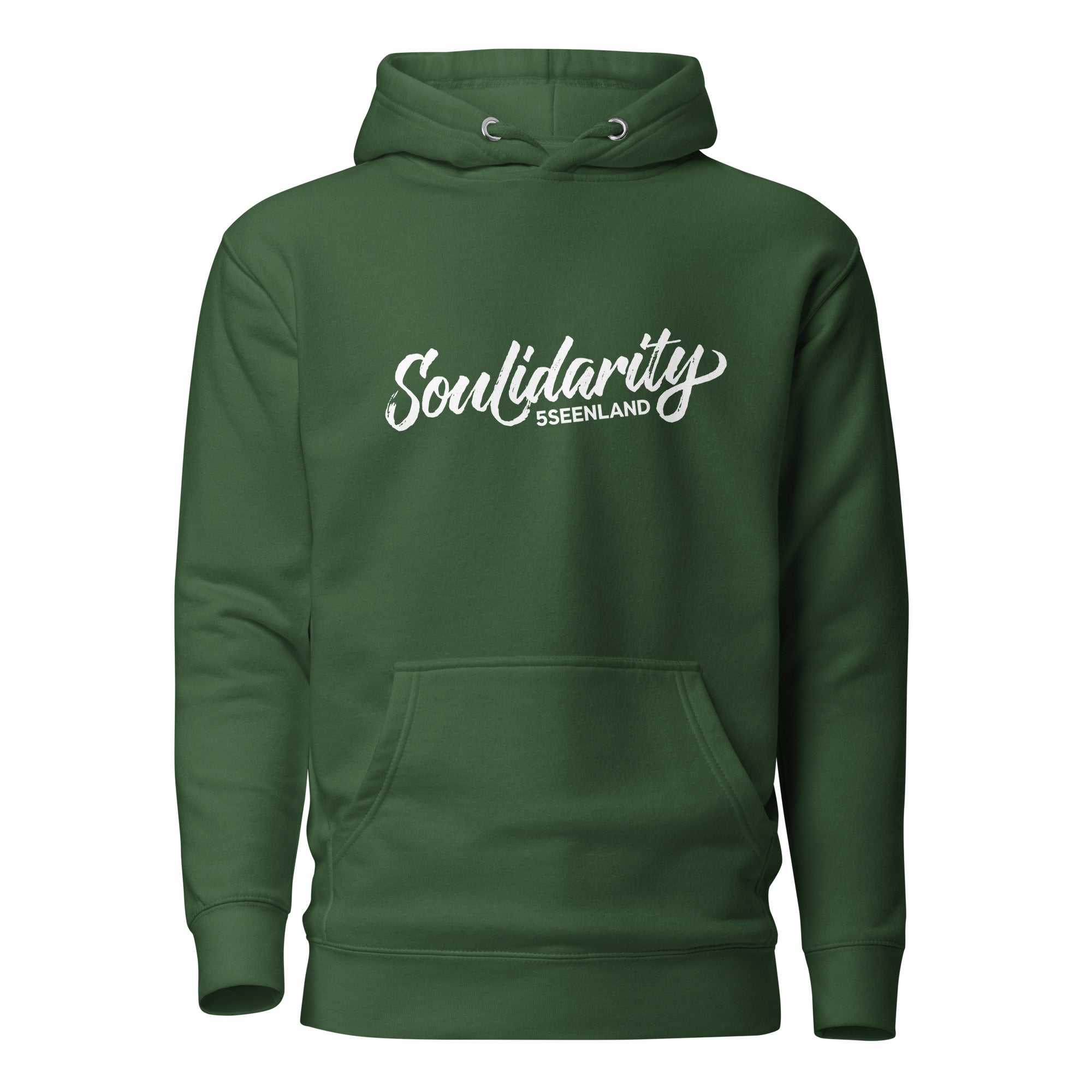 Soulidarity Unisex Hoodie Grün – nachhaltige Streetwear inspiriert vom Wörthsee & Weßlinger See im Fünfseenland