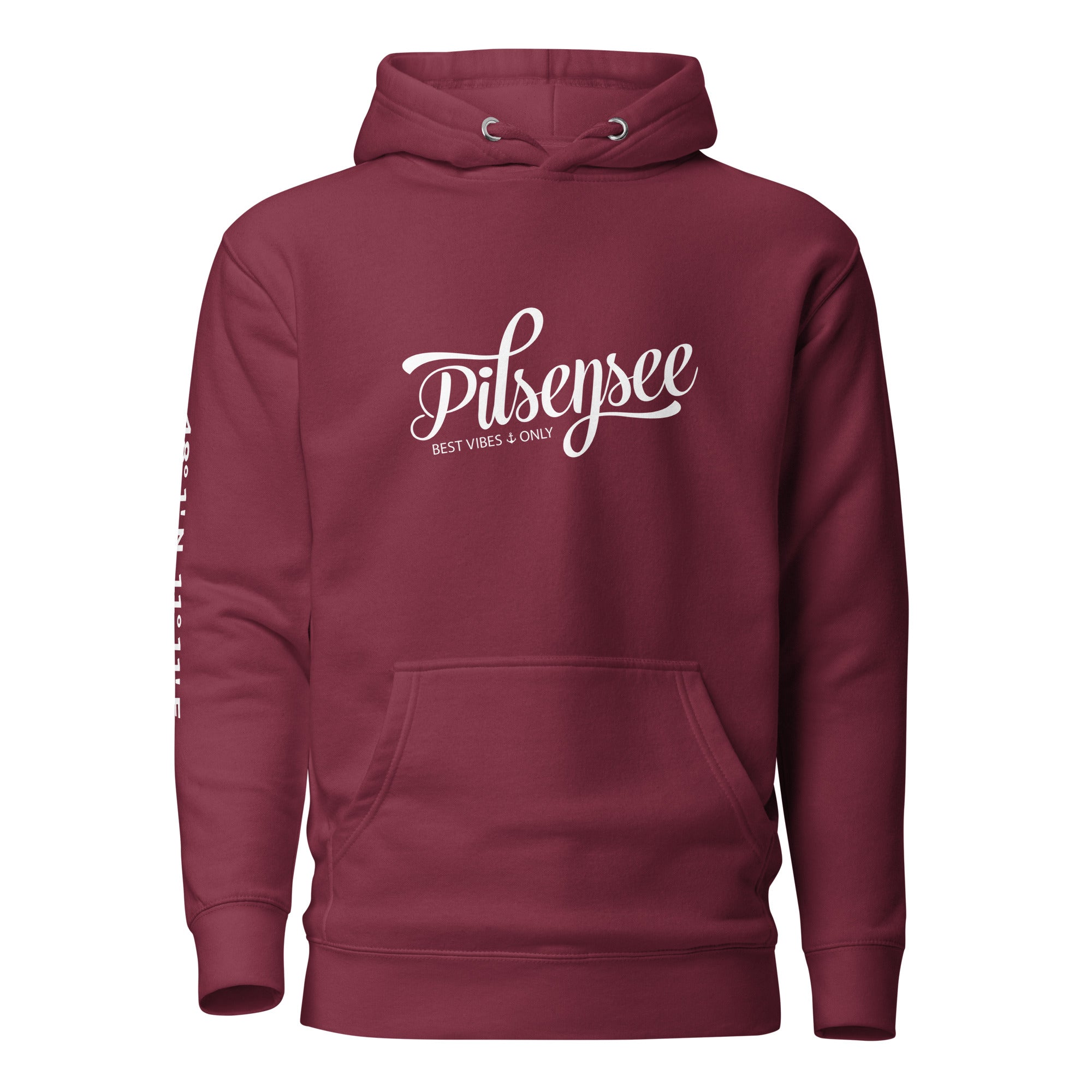 Pilsensee Hoodie Unisex, Pilsensee Kapuzenpullover inspiriert vom Lebensgefühl & Wassersport am Pilsensee im Fünfseenland