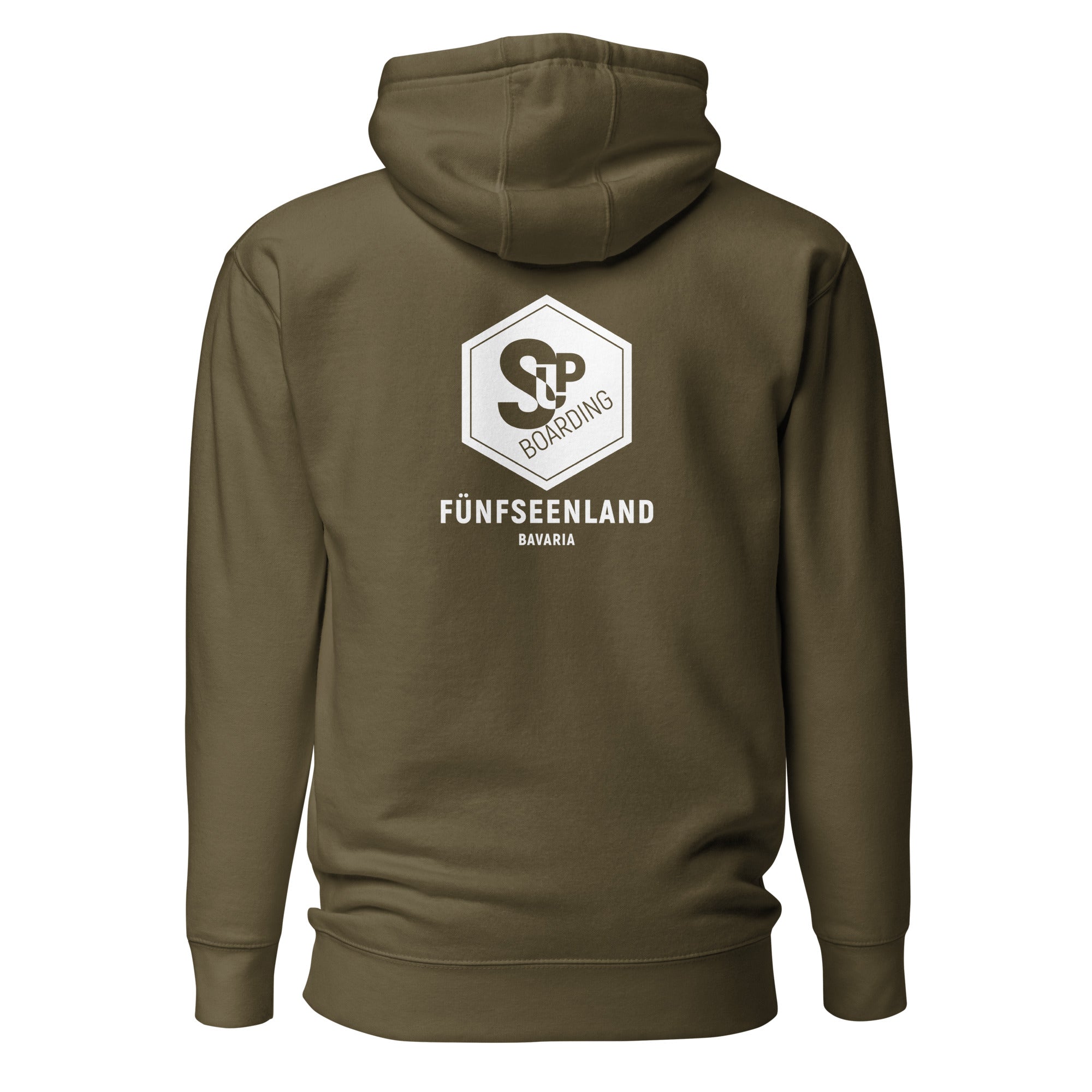 SUP Boarding Fünfseenland Hoodie Unisex inspiriert vom Stand-Up-Paddling am Ammersee, Starnberger See, Wörthsee, Pilsensee